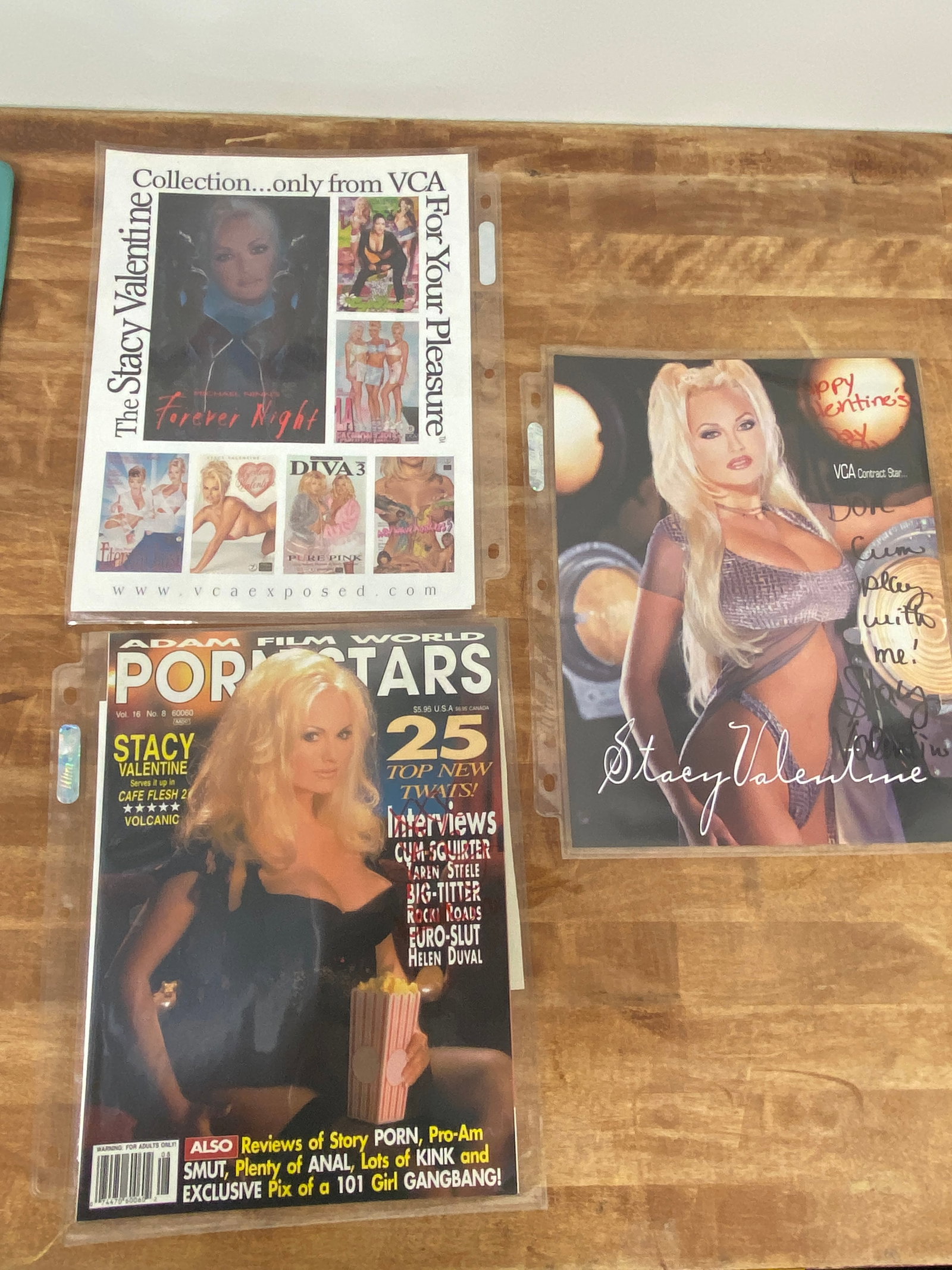 Vintage Adult Film Actress Signed Magazines: Vintage Adult Film Actress Signed Magazines