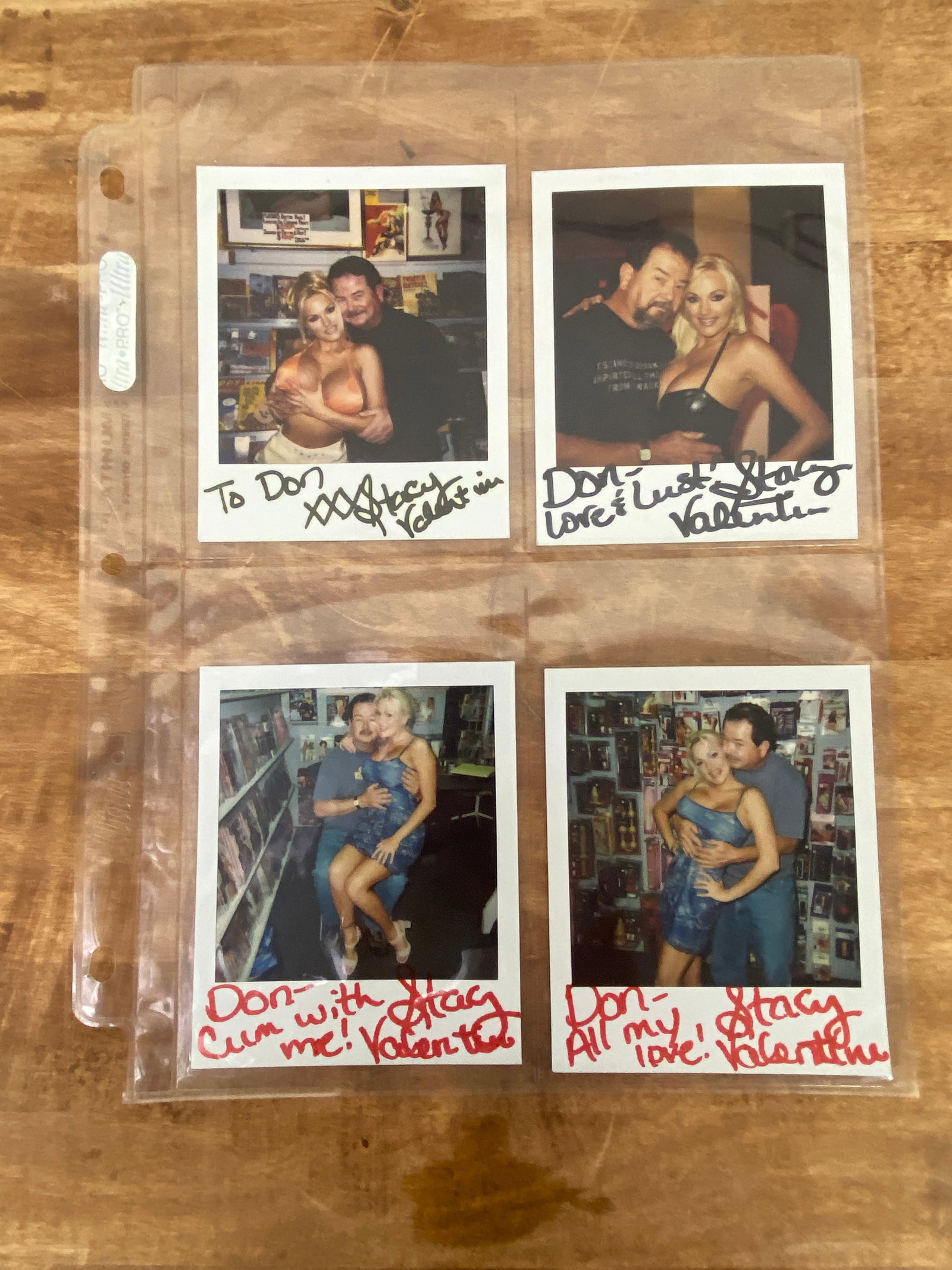 Vintage Adult Film Actress Signed Polaroid Photos: Vintage Adult Film Actress Signed Polaroid Photos