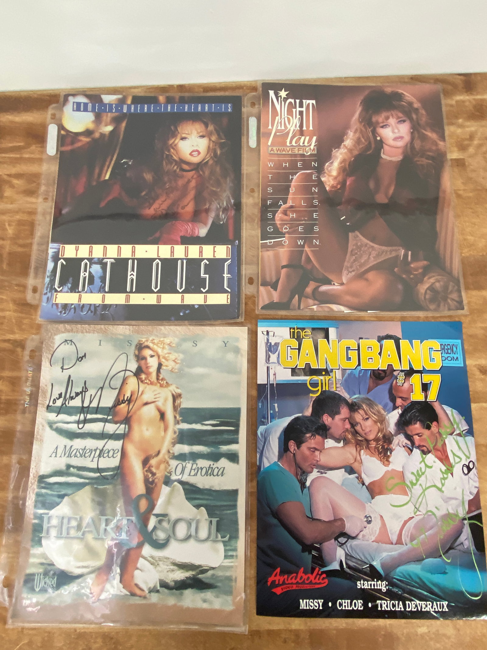 Vintage Adult Film Actress Signed Magazines: Vintage Adult Film Actress Signed Magazines