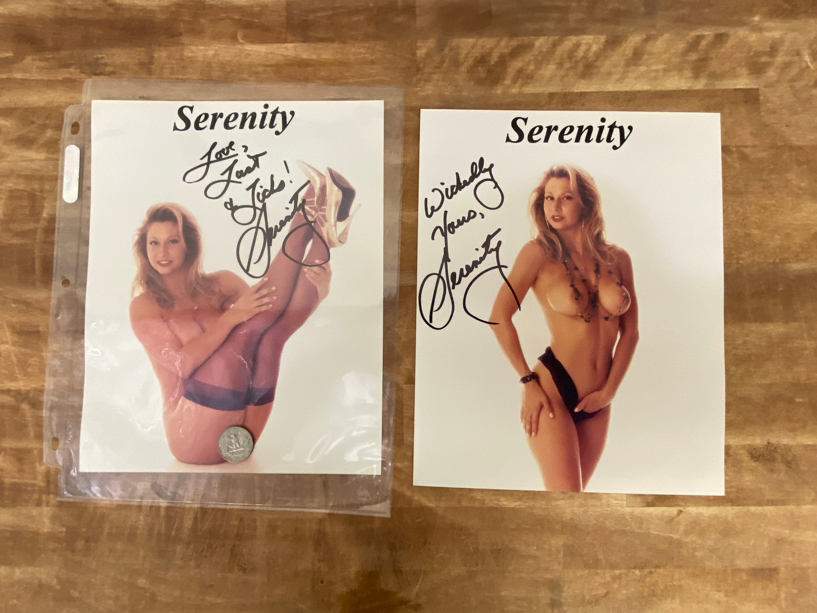 Vintage Adult Film Actress Signed 8x10 Photographs: Vintage Adult Film Actress Signed 8x10 Photographs