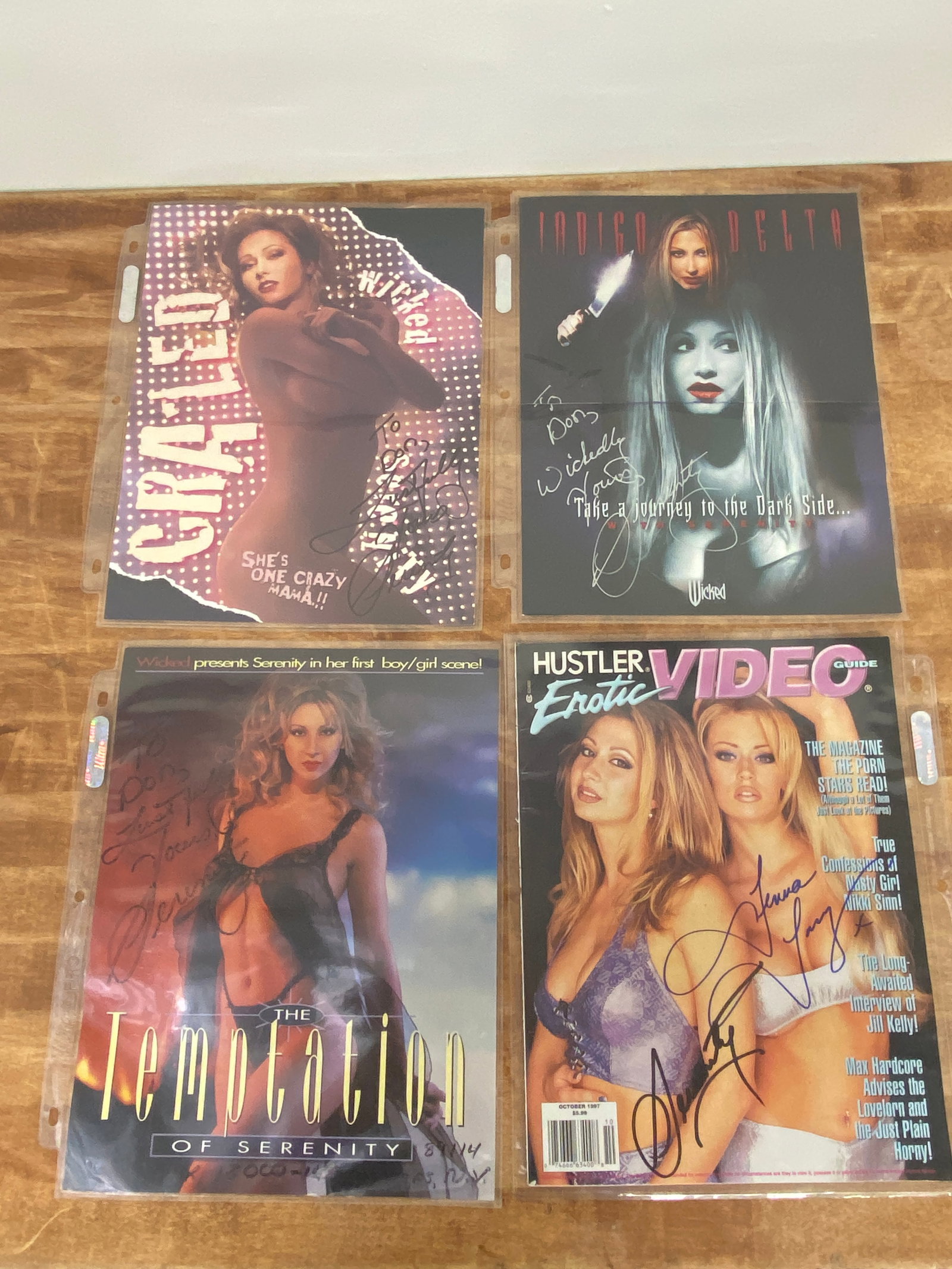 Vintage Adult Film Actress Signed Magazines: Vintage Adult Film Actress Signed Magazines