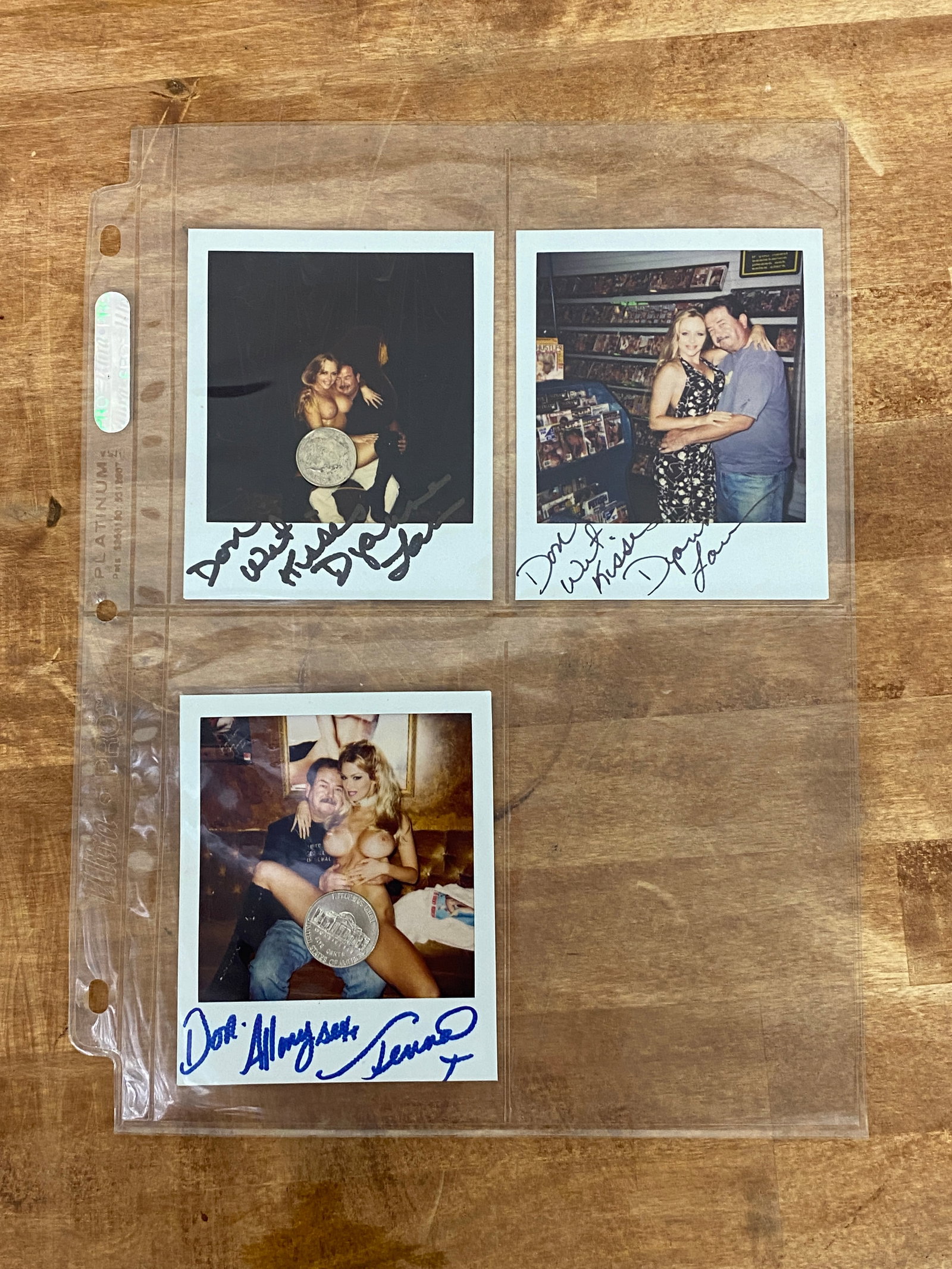 Vintage Adult Film Actress Signed Polaroid Photos: Vintage Adult Film Actress Signed Polaroid Photos