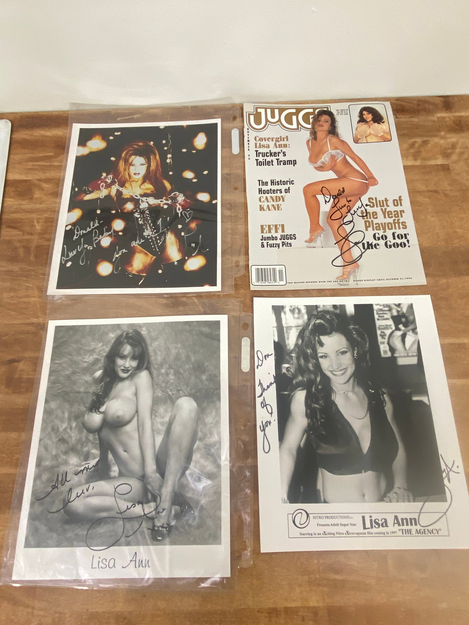Vintage Adult Film Actress Signed 8x10 Photographs: Vintage Adult Film Actress Signed 8x10 Photographs