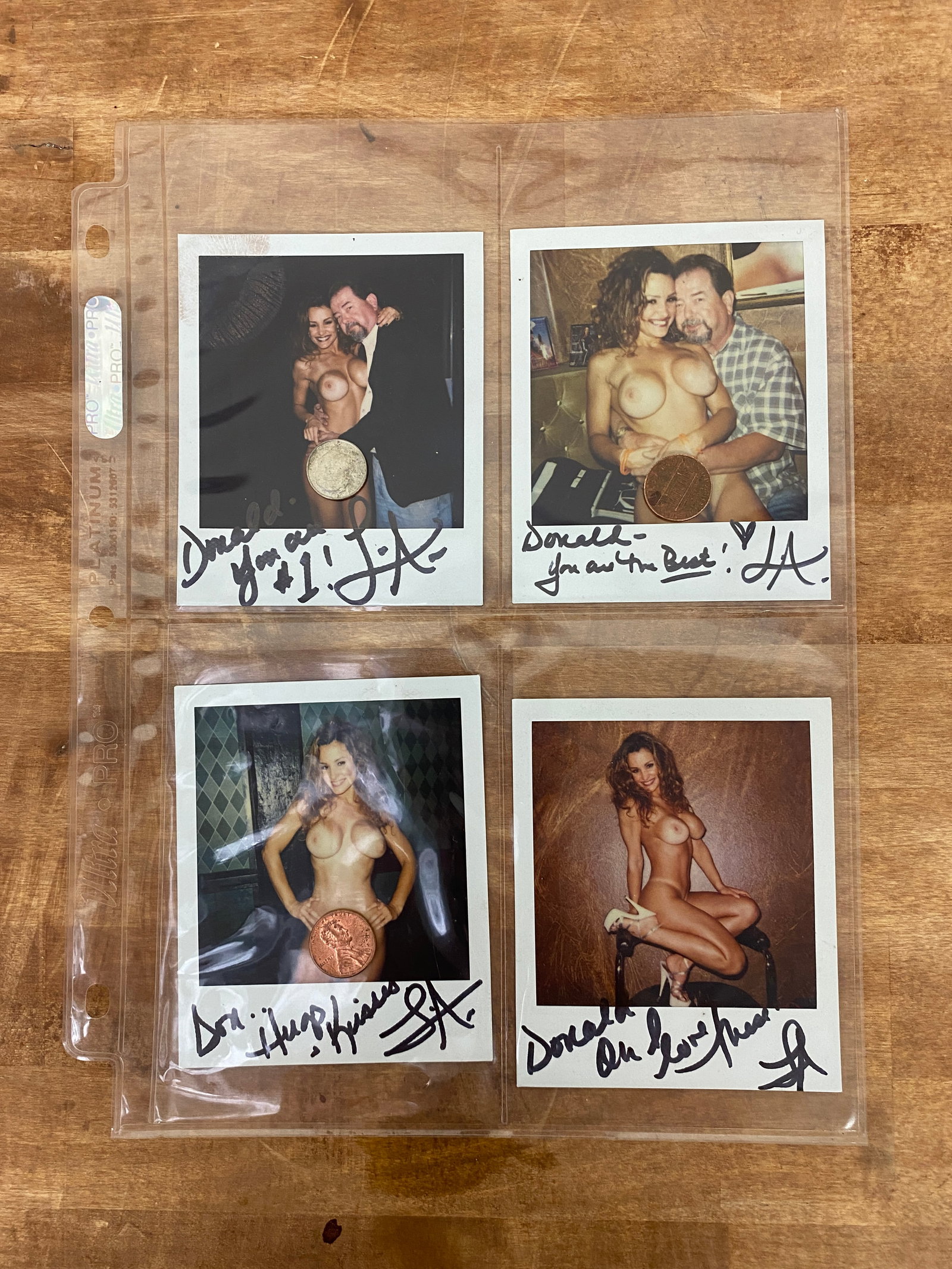 Vintage Adult Film Actress Signed Polaroid Photos: Vintage Adult Film Actress Signed Polaroid Photos