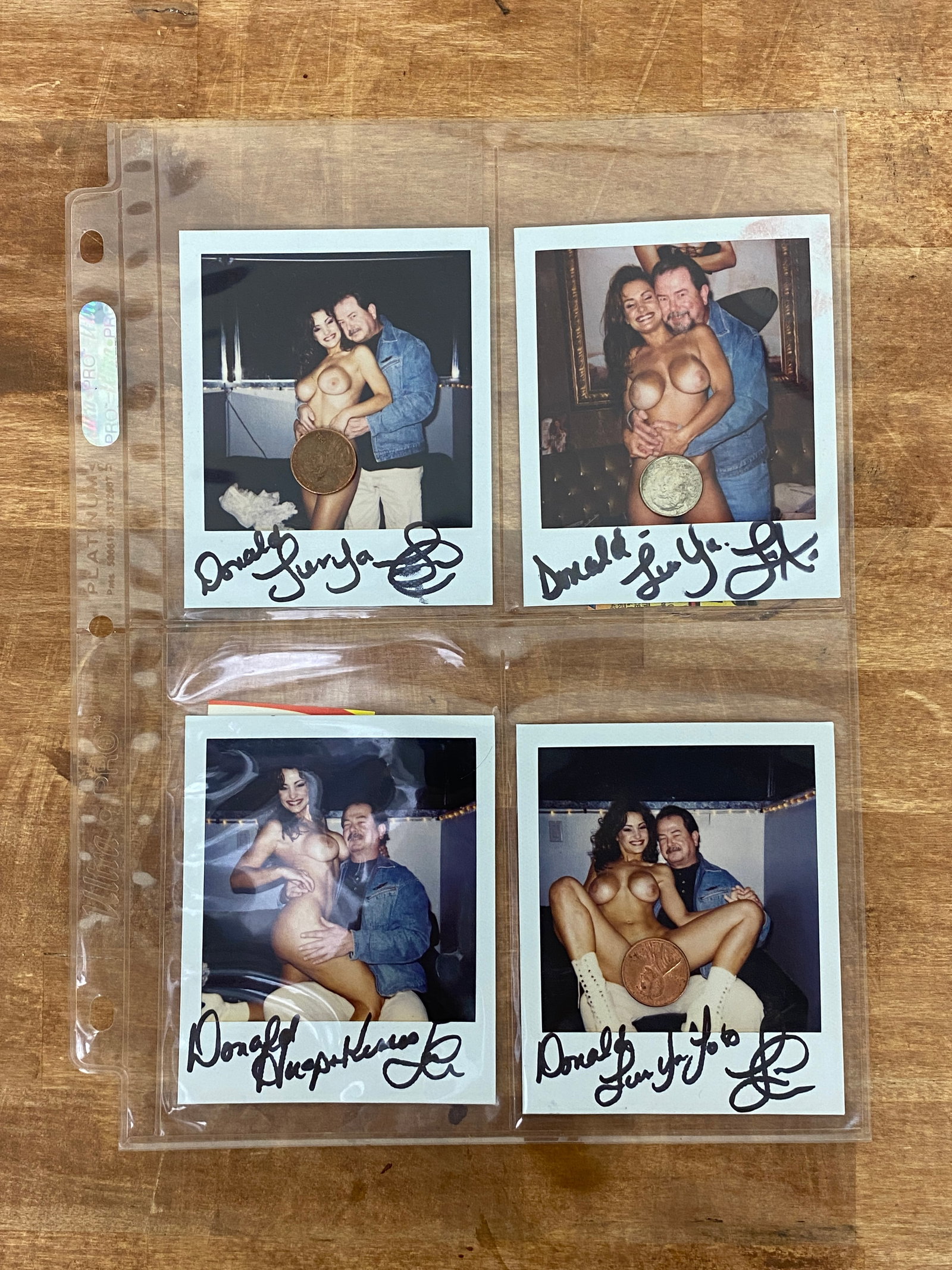 Vintage Adult Film Actress Signed Polaroid Photos: Vintage Adult Film Actress Signed Polaroid Photos
