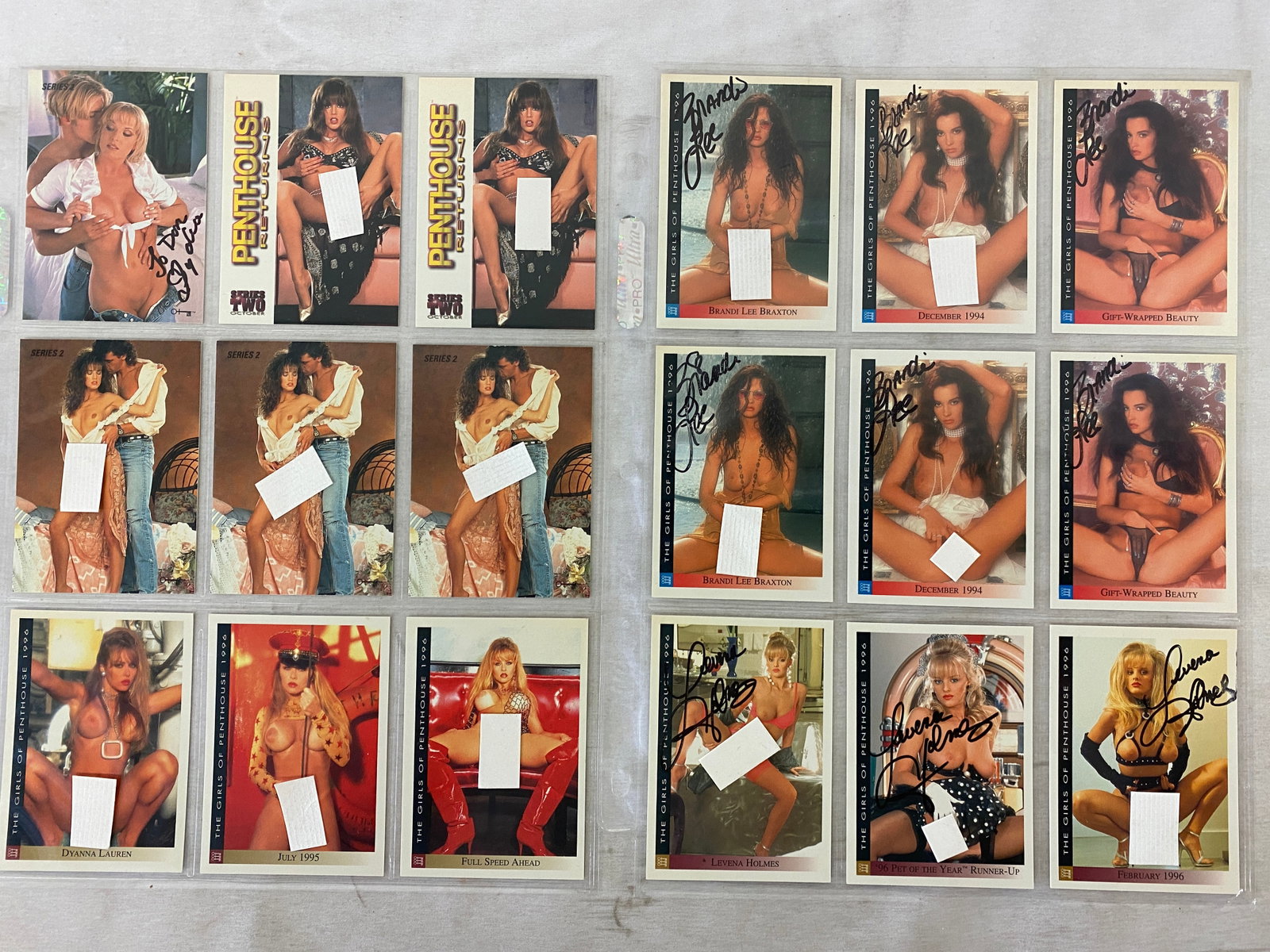 Vintage Adult Trading Card Collection - Some Signed: Vintage Adult Trading Card Collection - Some Signed