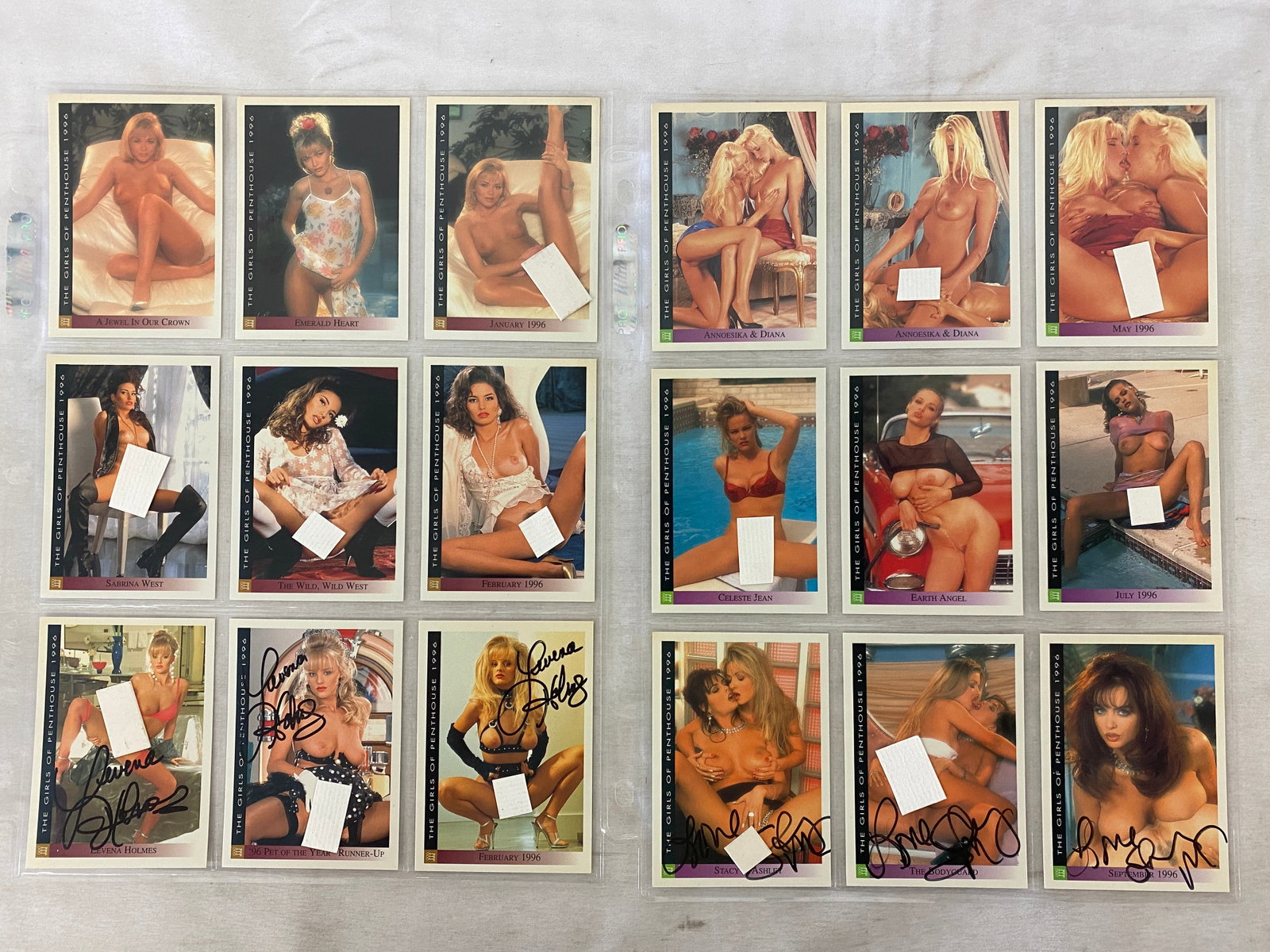 Vintage Adult Trading Card Collection - Some Signed: Vintage Adult Trading Card Collection - Some Signed