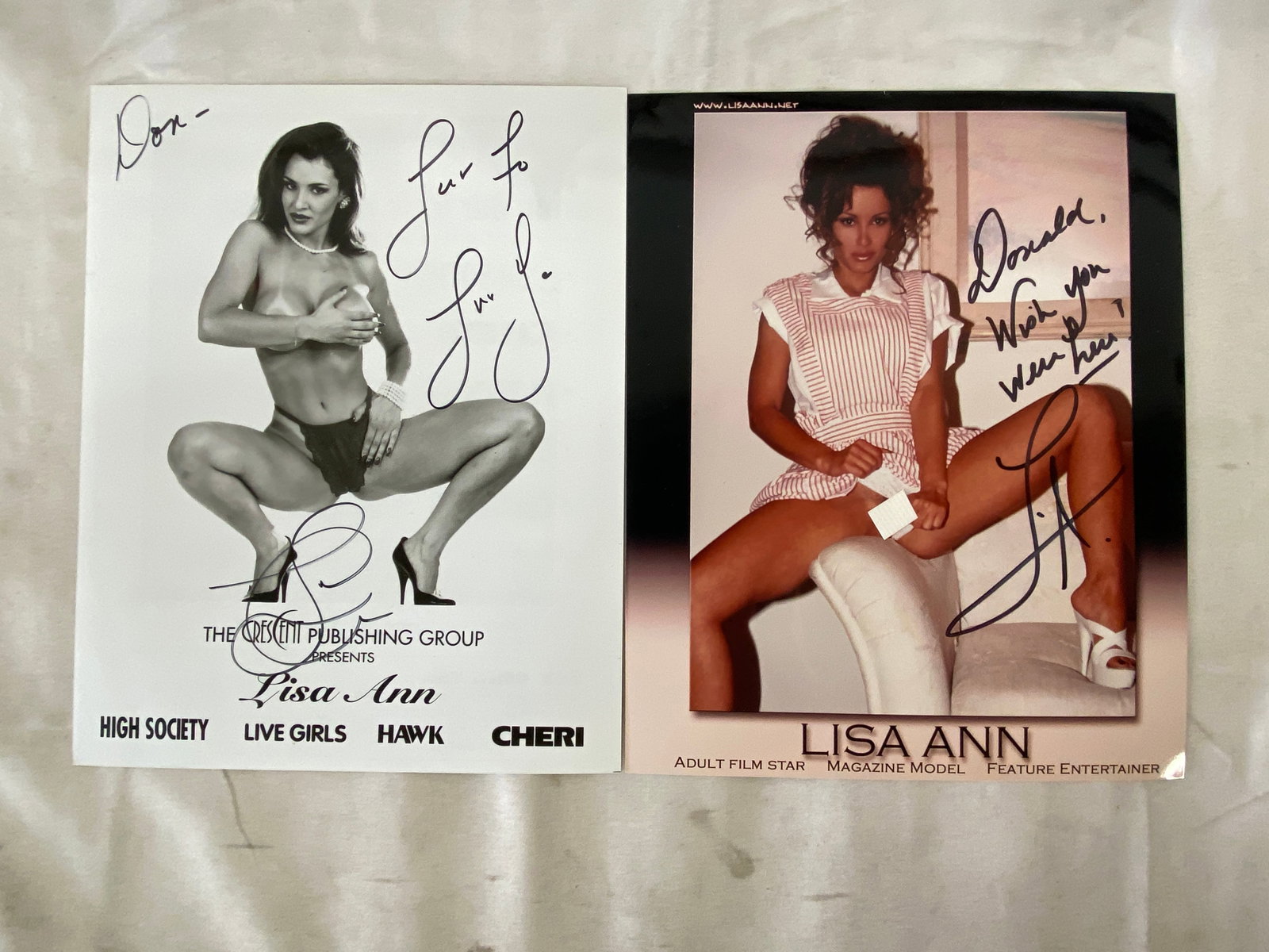 Lisa Ann Adult Film Star Signed Photographs: Lisa Ann Adult Film Star Signed Photographs
