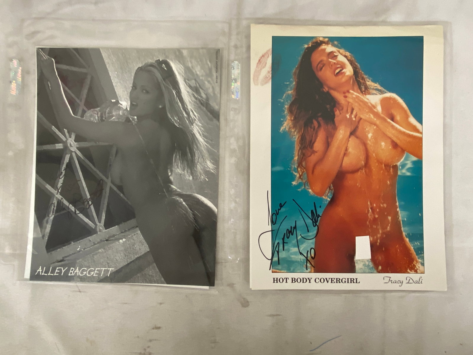 Vintage Signed Playboy Model 8x10 Photographs: Vintage Signed Playboy Model 8x10 Photographs