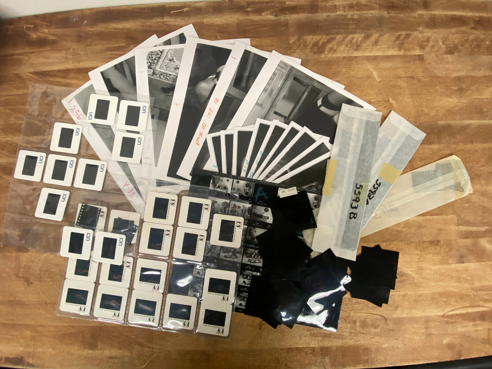 Vintage Black and White Erotic Adult Photographs Negatives and Contact Sheets (1 of 2)