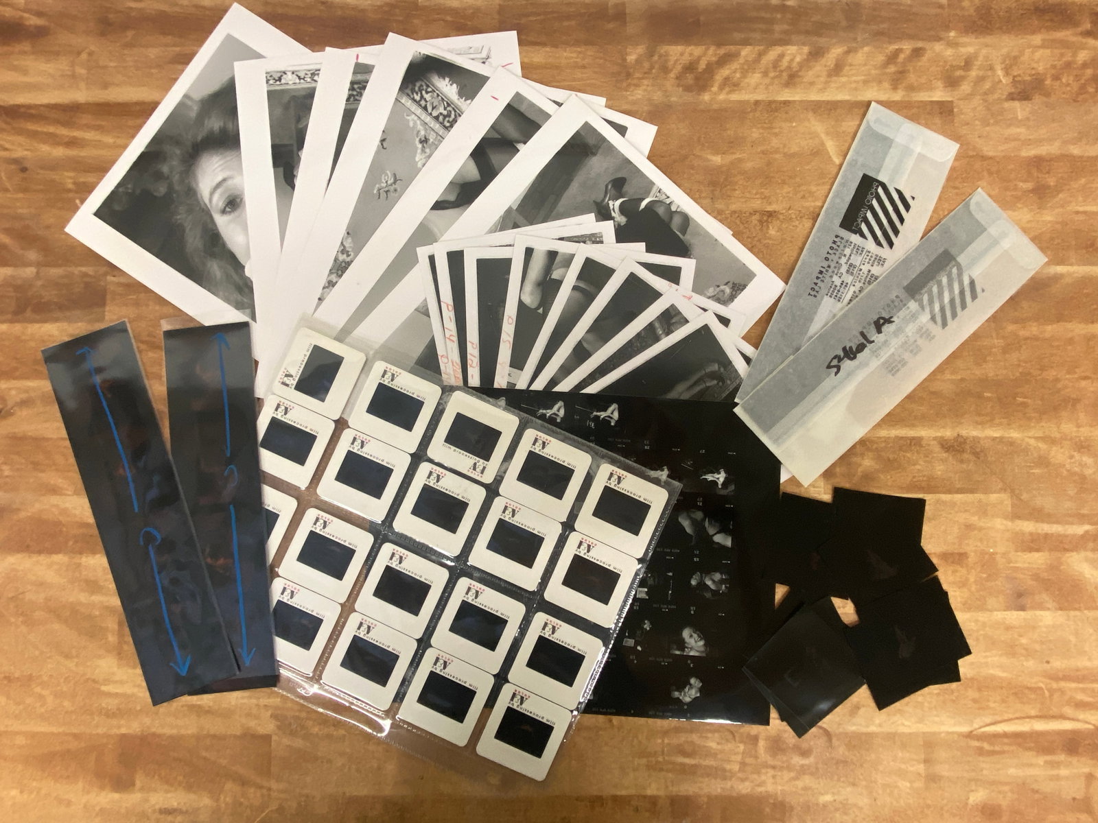 Vintage Black and White Erotic Adult Photographs Negatives and Contact Sheets (1 of 2)