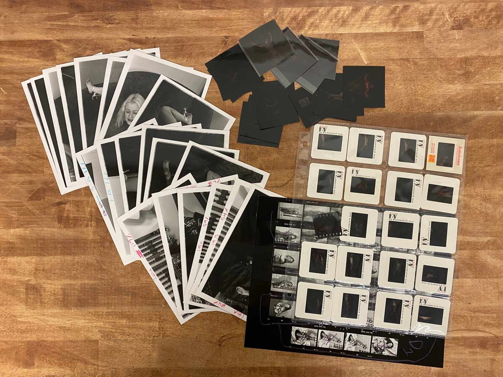 Vintage Black and White Erotic Adult Photographs Negatives and Contact Sheets (1 of 2)