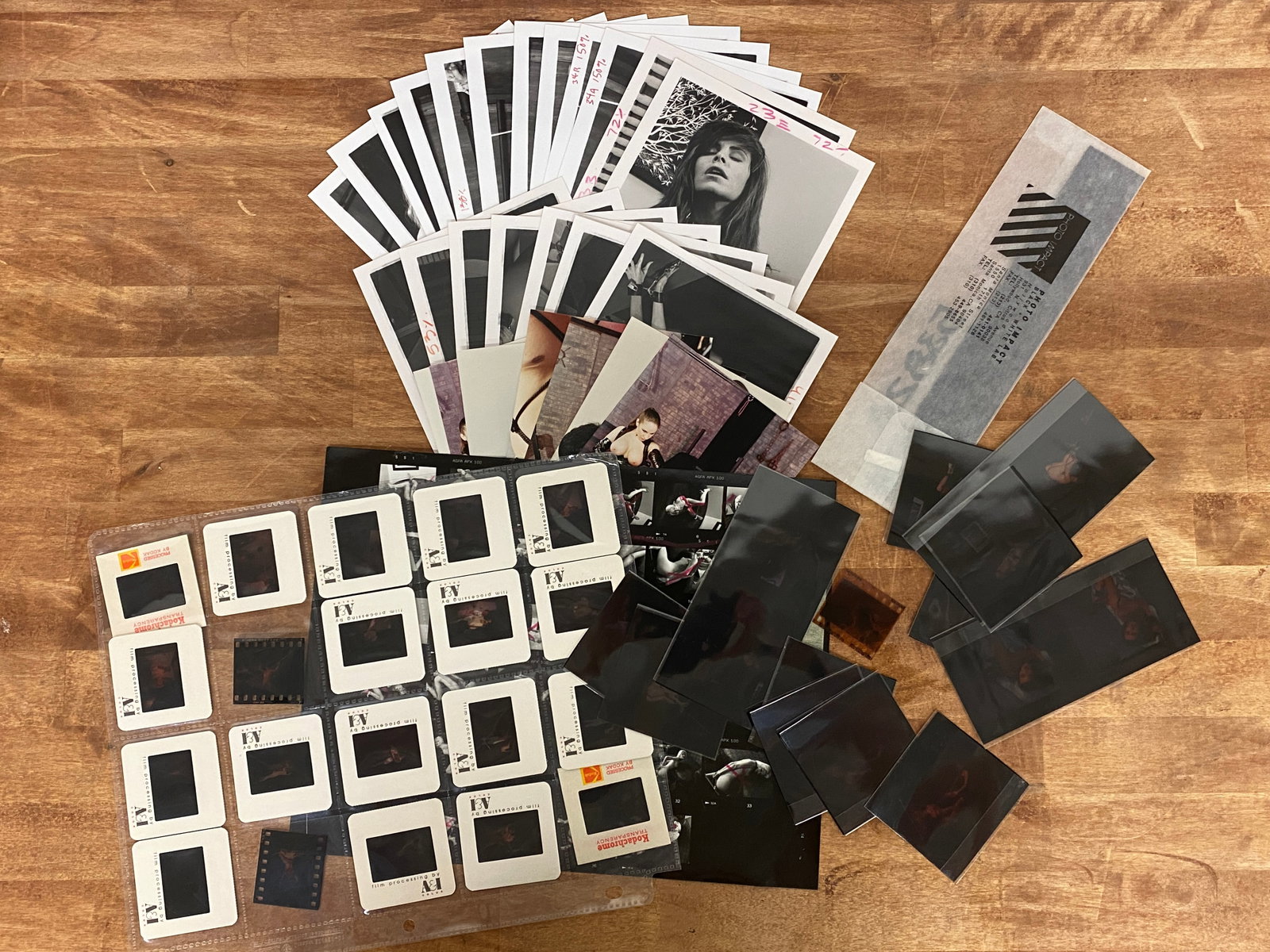 Vintage Black and White Erotic Adult Photographs Negatives and Contact Sheets (1 of 2)