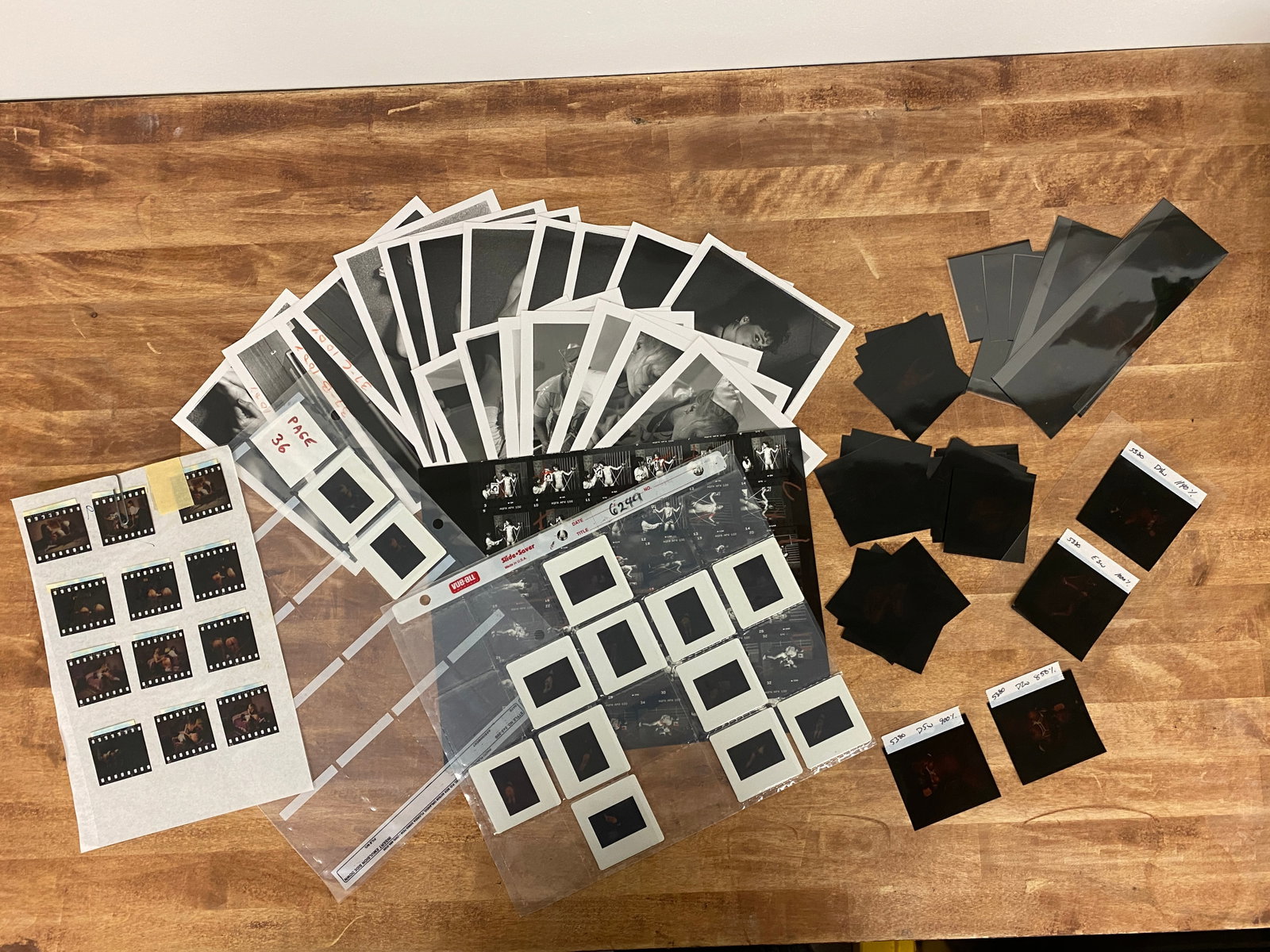Vintage Black and White Erotic Adult Photographs Negatives and Contact Sheets (1 of 2)