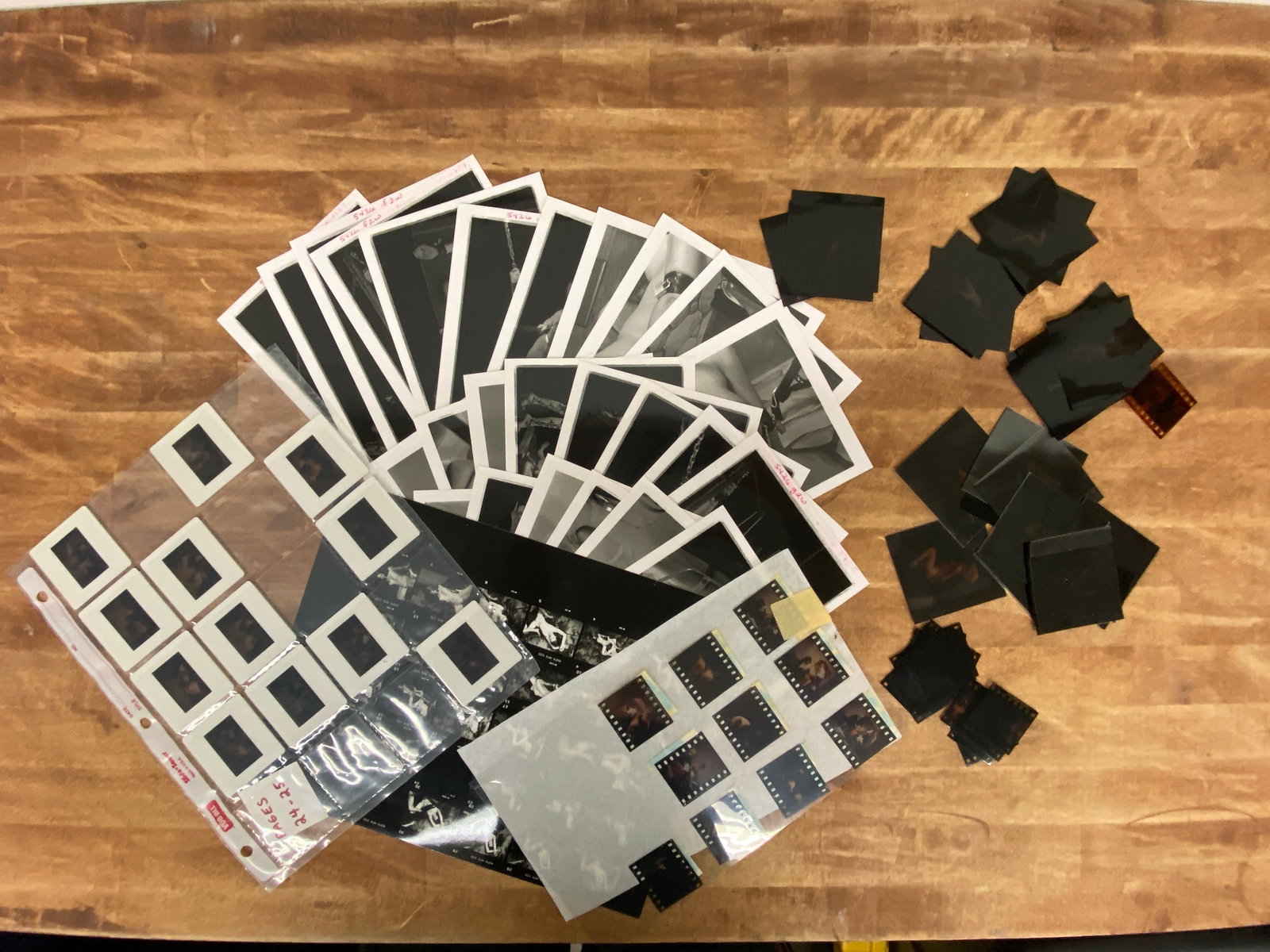 Vintage Black and White Erotic Adult Photographs Negatives and Contact Sheets (1 of 2)