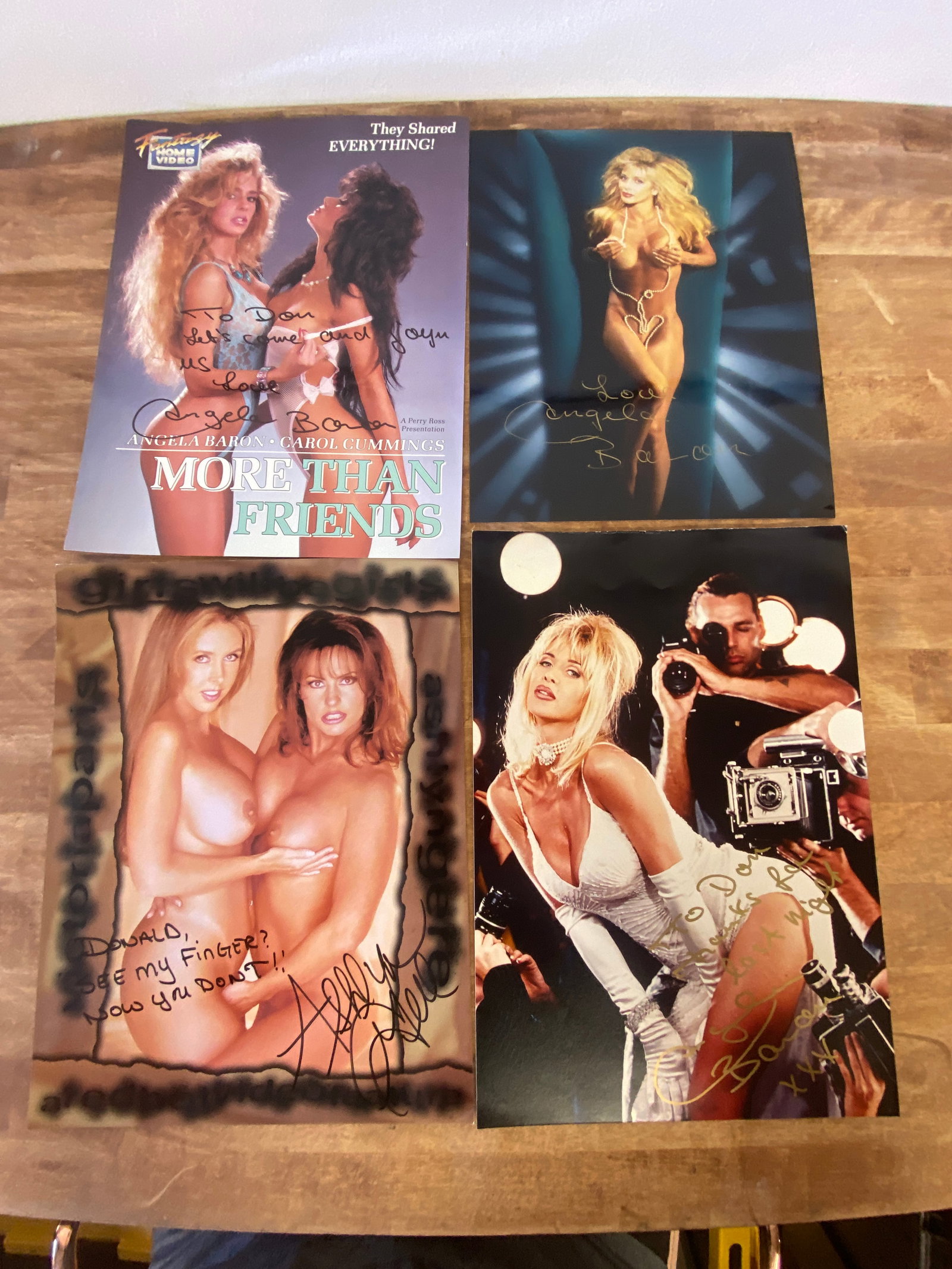 Vintage Adult Film Actress Signed Magazines and Photos: Vintage Adult Film Actress Signed Magazines and Photos