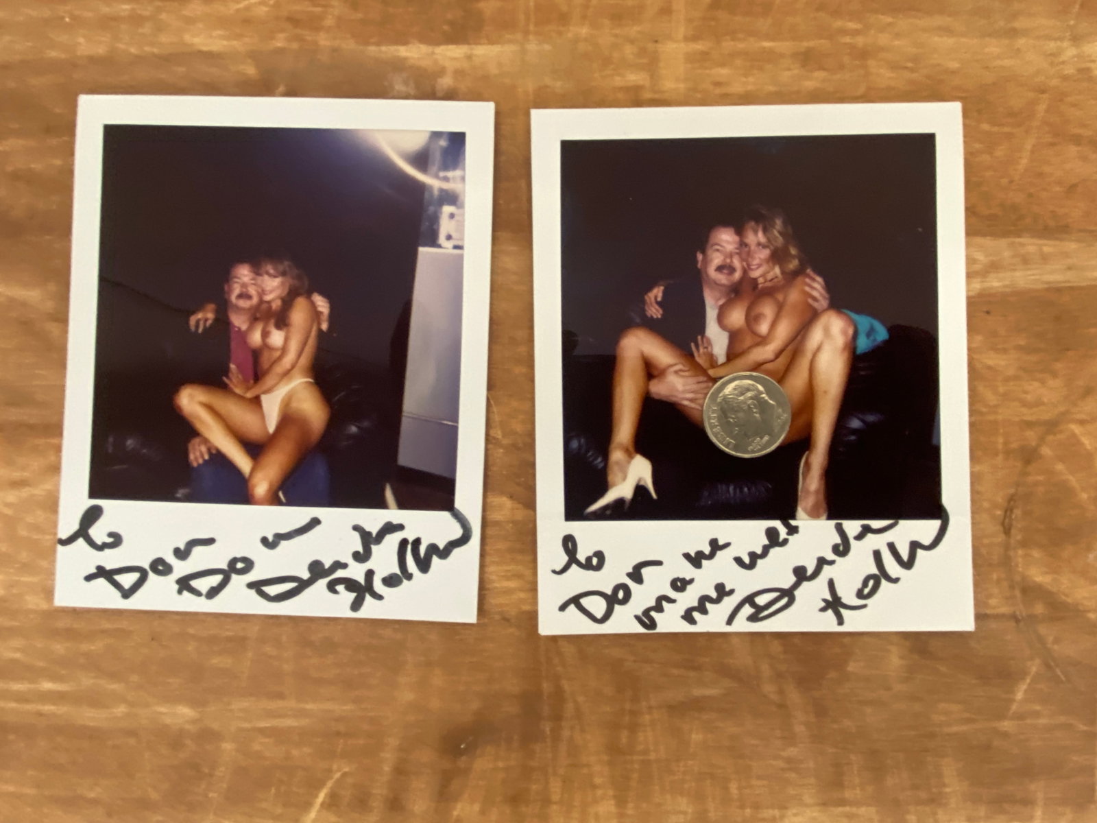 Vintage Adult Film Actress Signed Polaroid Photographs: Vintage Adult Film Actress Signed Polaroid Photographs