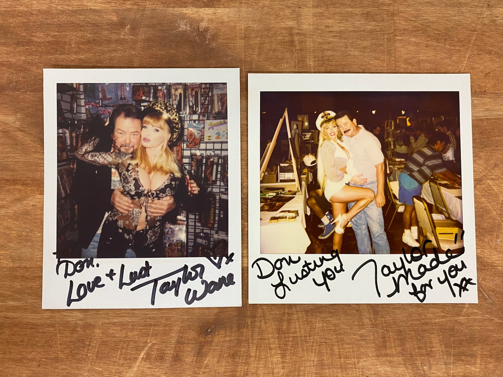 Vintage Adult Film Actress Signed Polaroid Photographs: Vintage Adult Film Actress Signed Polaroid Photographs