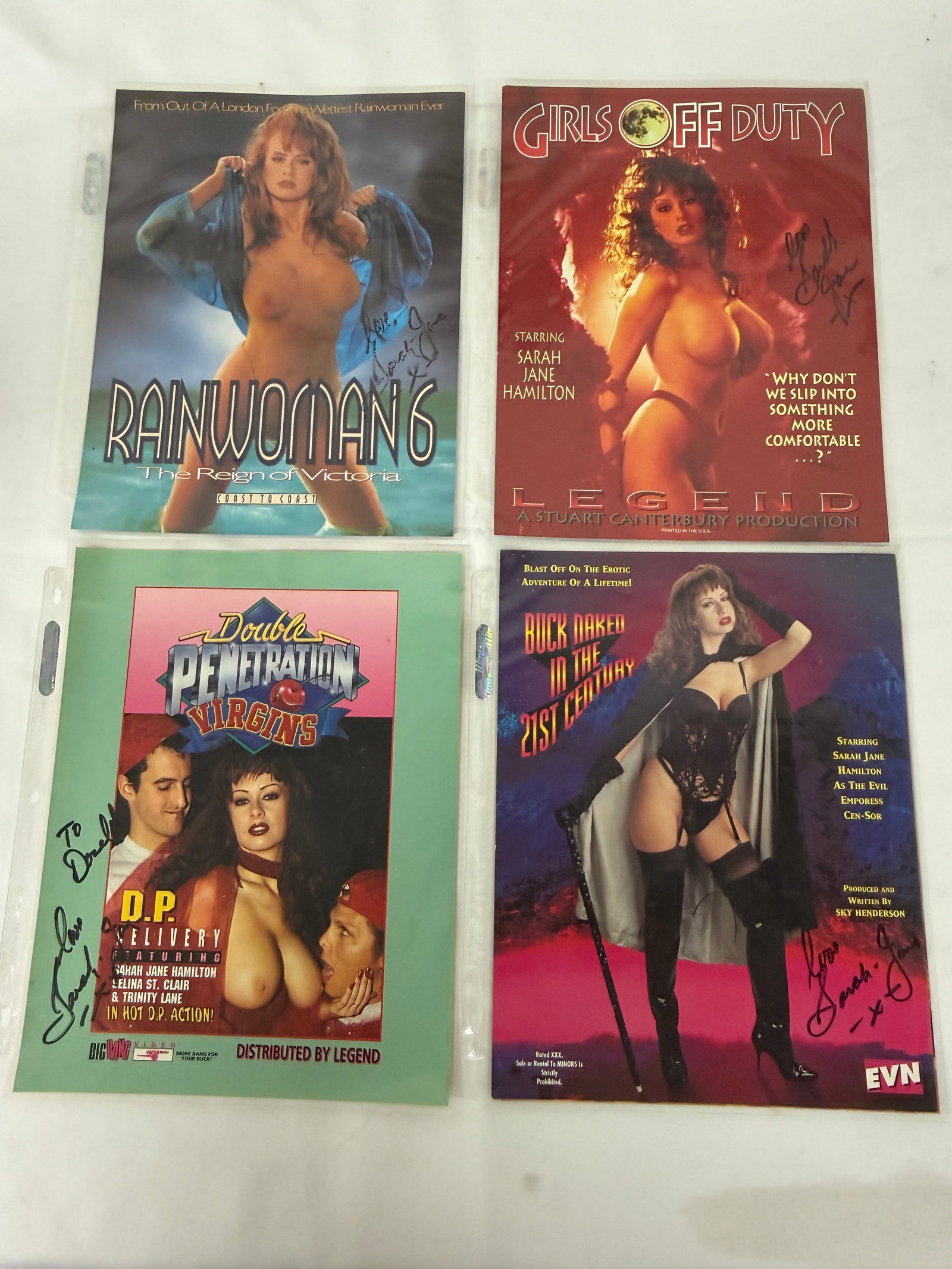 Vintage Adult Film Actress Signed Ephemera Collection Lot: Vintage Adult Film Actress Signed Ephemera Collection Lot