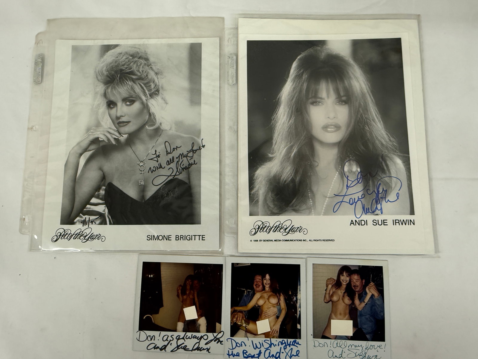 Vintage Adult Film Actress Signed Ephemera Collection Lot: Vintage Adult Film Actress Signed Ephemera Collection Lot