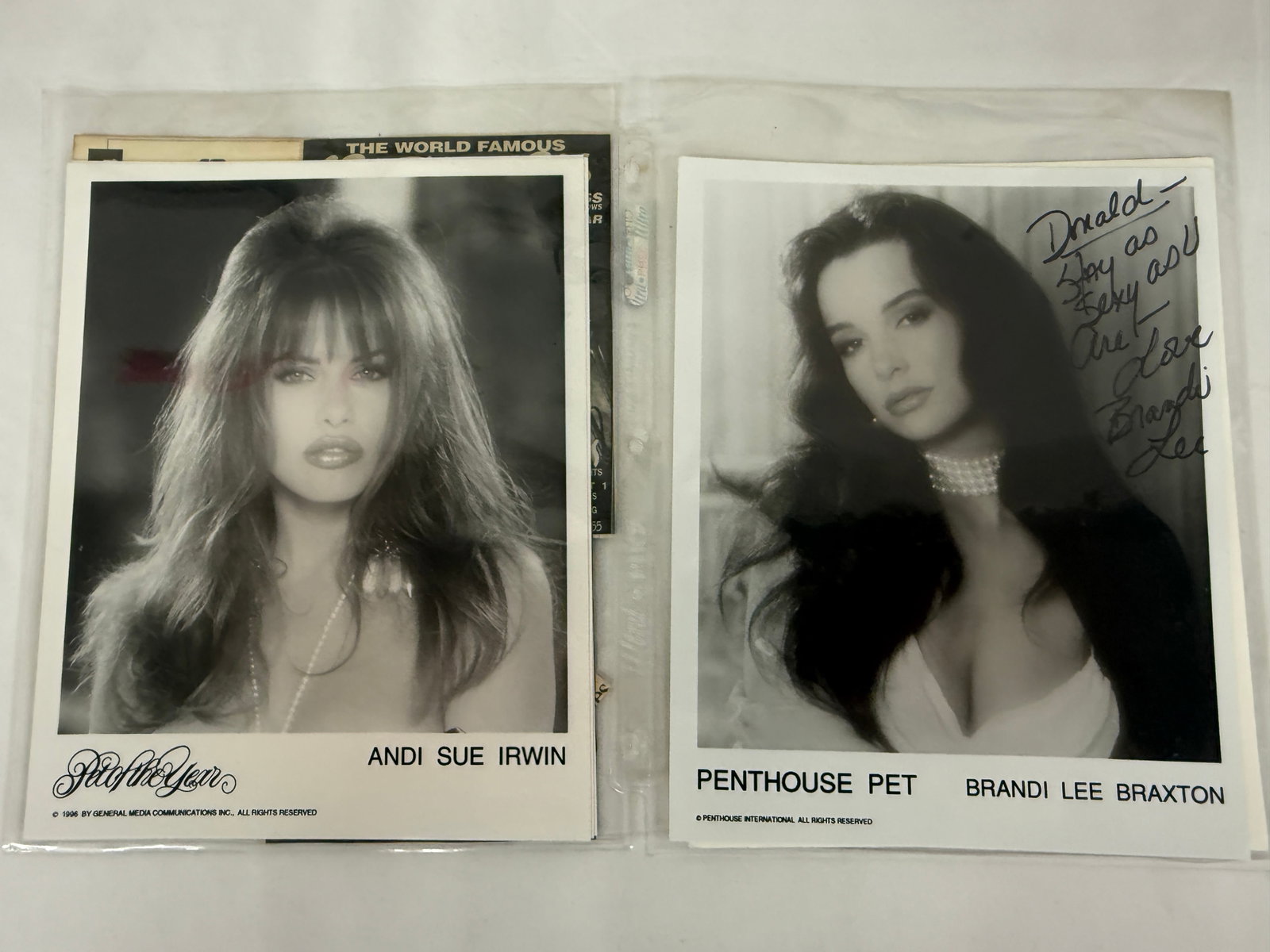 Vintage Adult Film Actress Signed Ephemera Collection Lot: Vintage Adult Film Actress Signed Ephemera Collection Lot