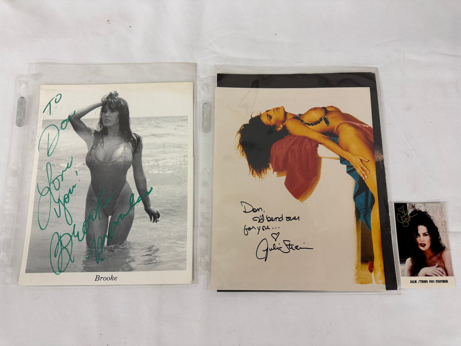 Vintage Adult Film Actress Signed Ephemera Collection Lot: Vintage Adult Film Actress Signed Ephemera Collection Lot