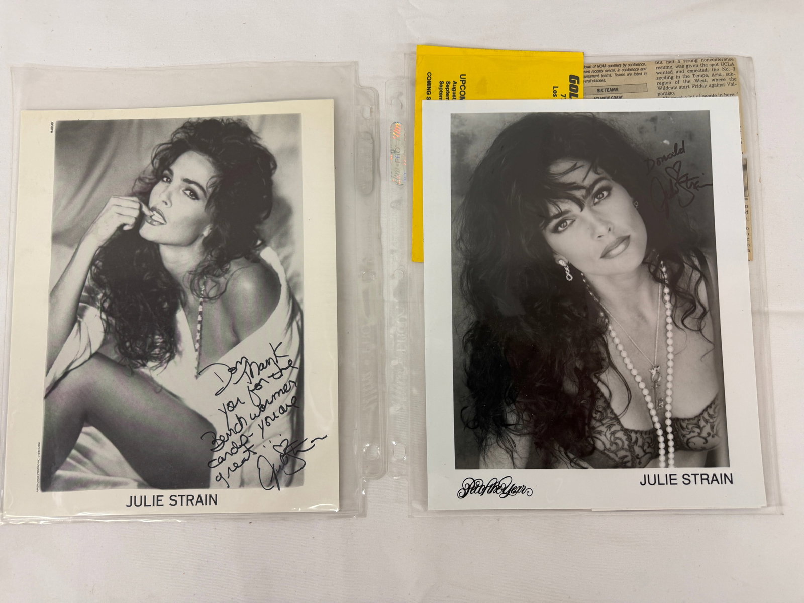 Vintage Adult Film Actress Signed Ephemera Collection Lot: Vintage Adult Film Actress Signed Ephemera Collection Lot