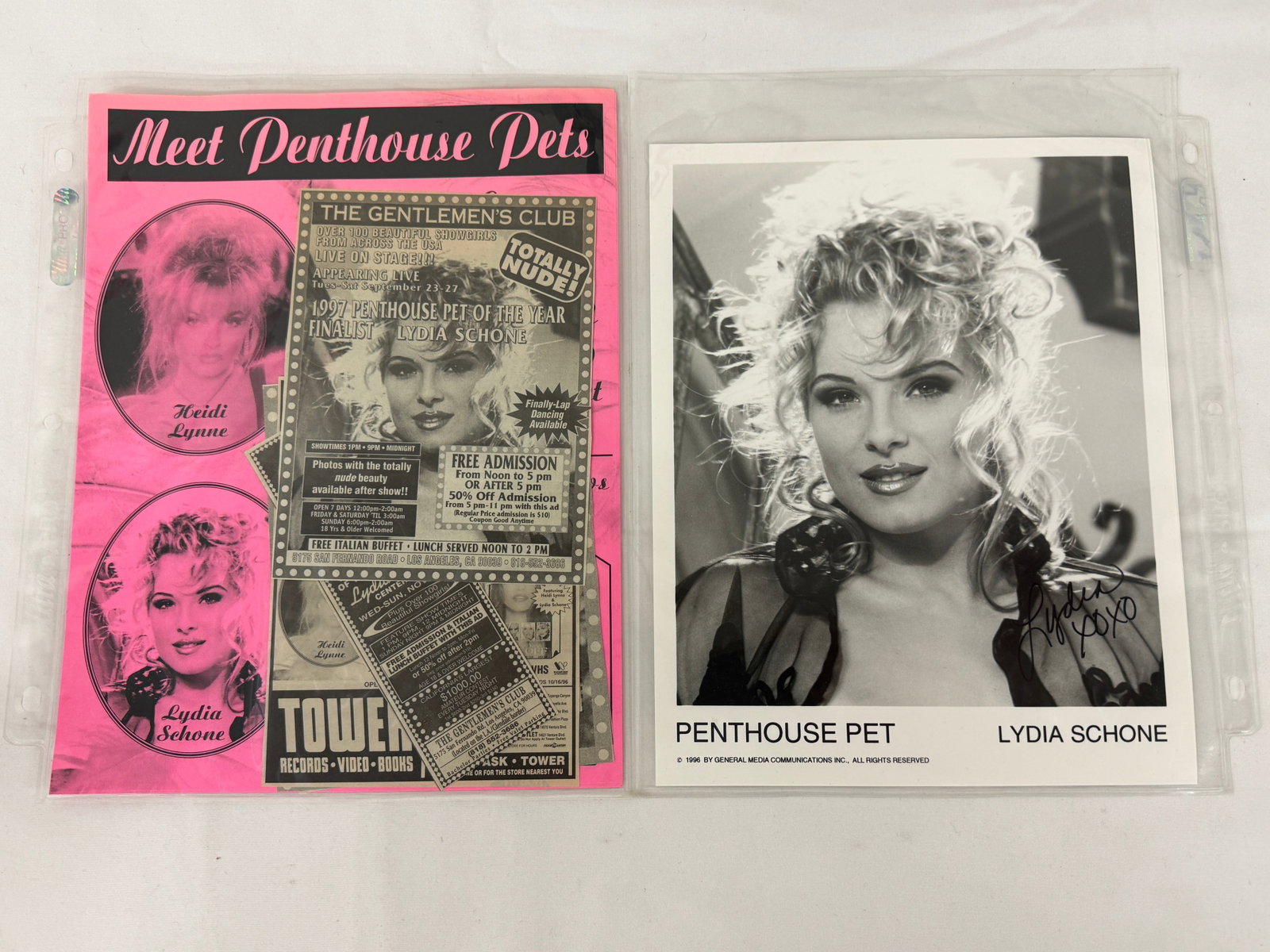 Vintage Adult Film Actress Signed Ephemera Collection Lot: Vintage Adult Film Actress Signed Ephemera Collection Lot