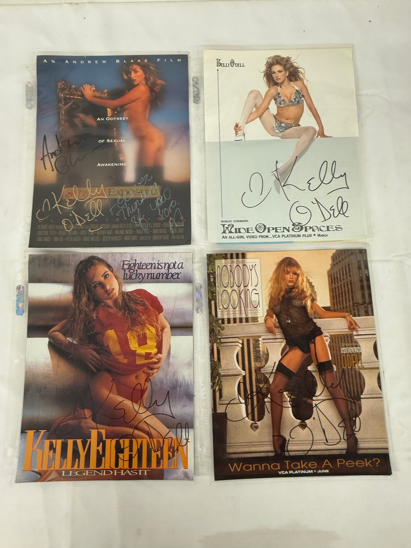 Vintage Adult Film Actress Signed Ephemera Collection Lot: Vintage Adult Film Actress Signed Ephemera Collection Lot