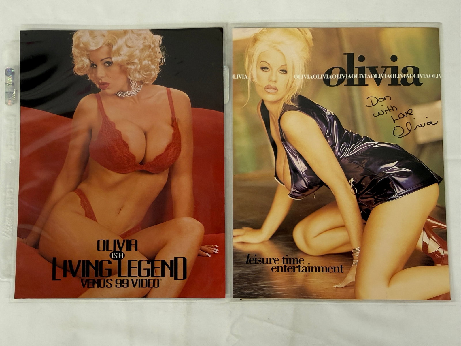 Vintage Adult Film Actress Signed Ephemera Collection Lot: Vintage Adult Film Actress Signed Ephemera Collection Lot