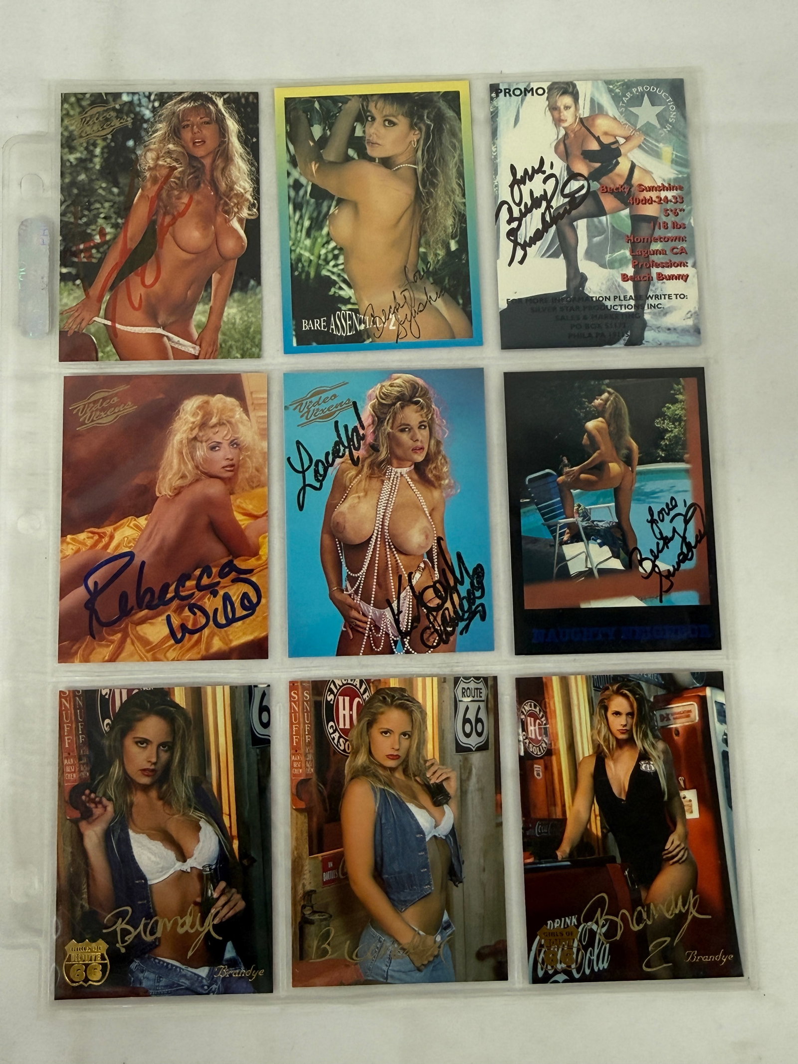 Vintage Signed Adult Trading Card Collection Lot: Vintage Signed Adult Trading Card Collection Lot