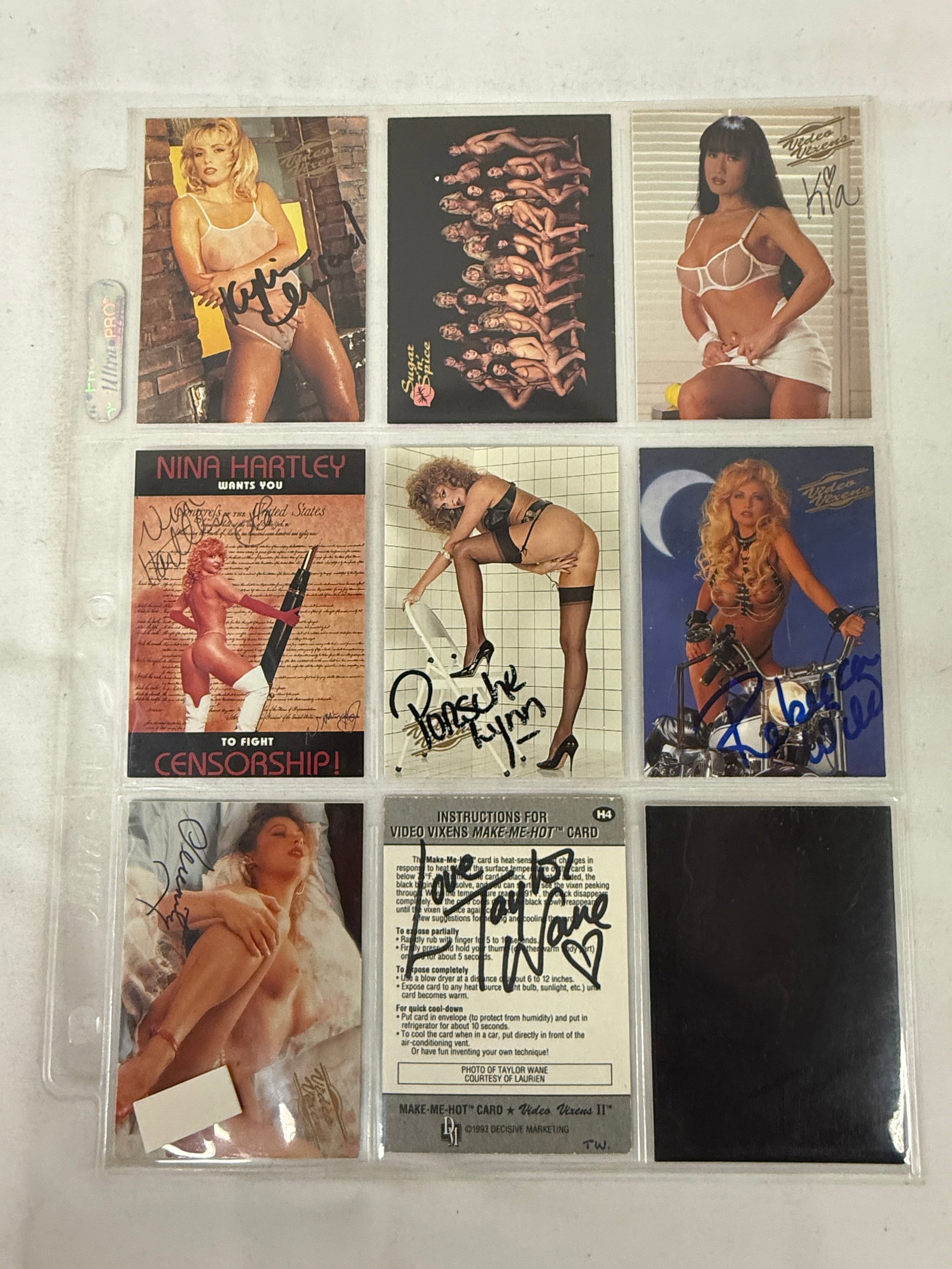 Vintage Signed Adult Trading Card Collection Lot: Vintage Signed Adult Trading Card Collection Lot