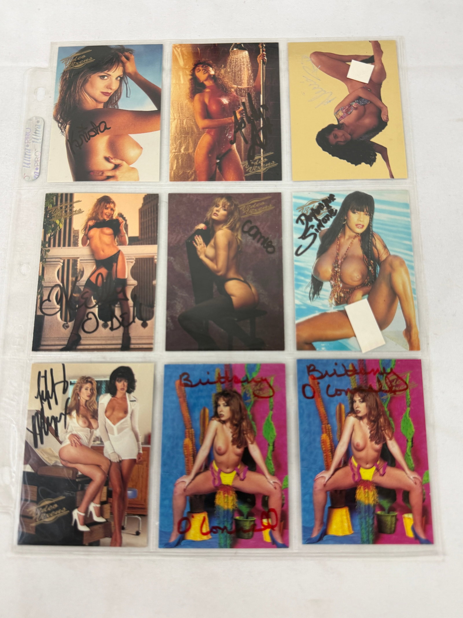 Vintage Signed Adult Trading Card Collection Lot: Vintage Signed Adult Trading Card Collection Lot