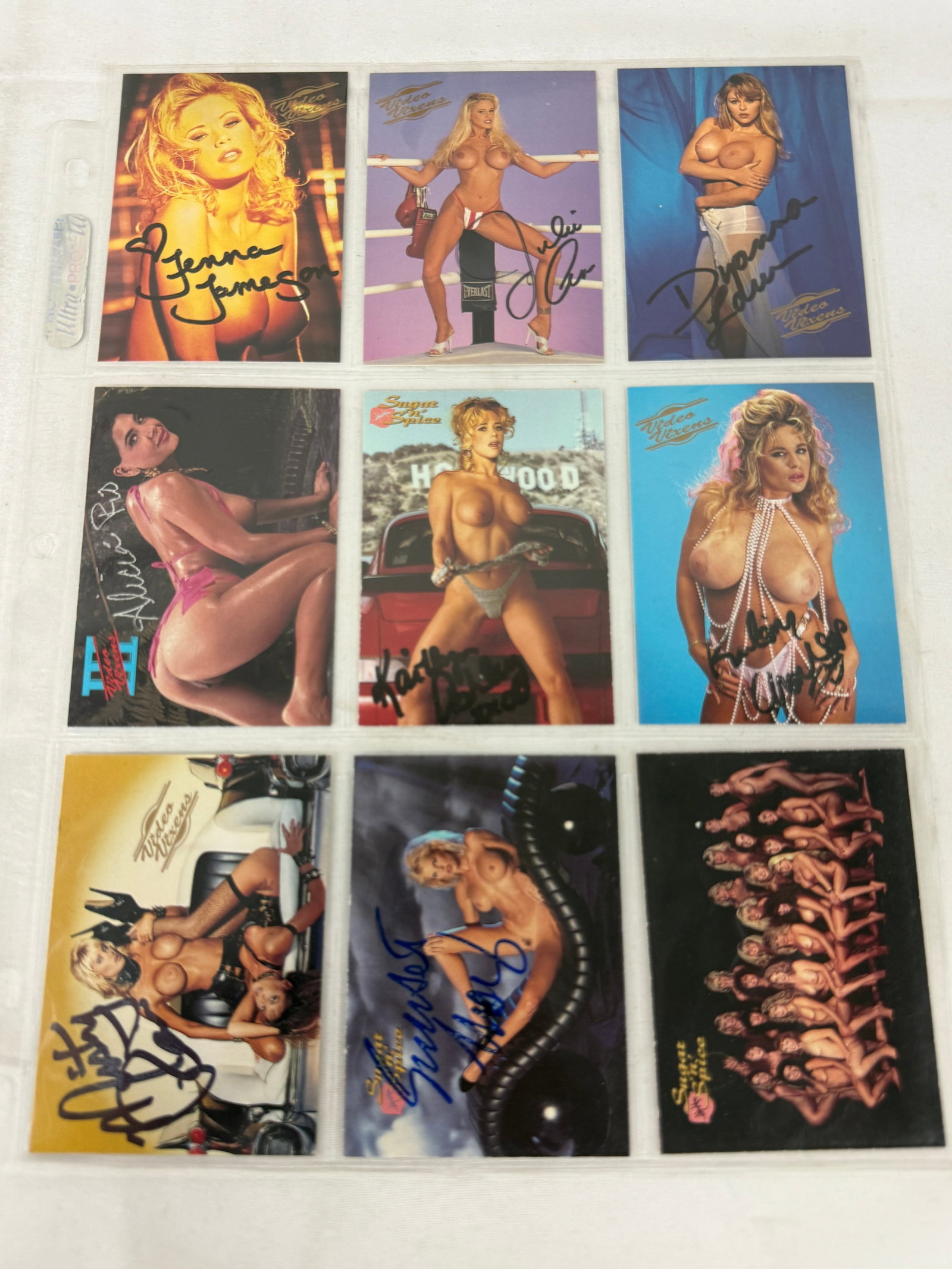 Vintage Signed Adult Trading Card Collection Lot: Vintage Signed Adult Trading Card Collection Lot