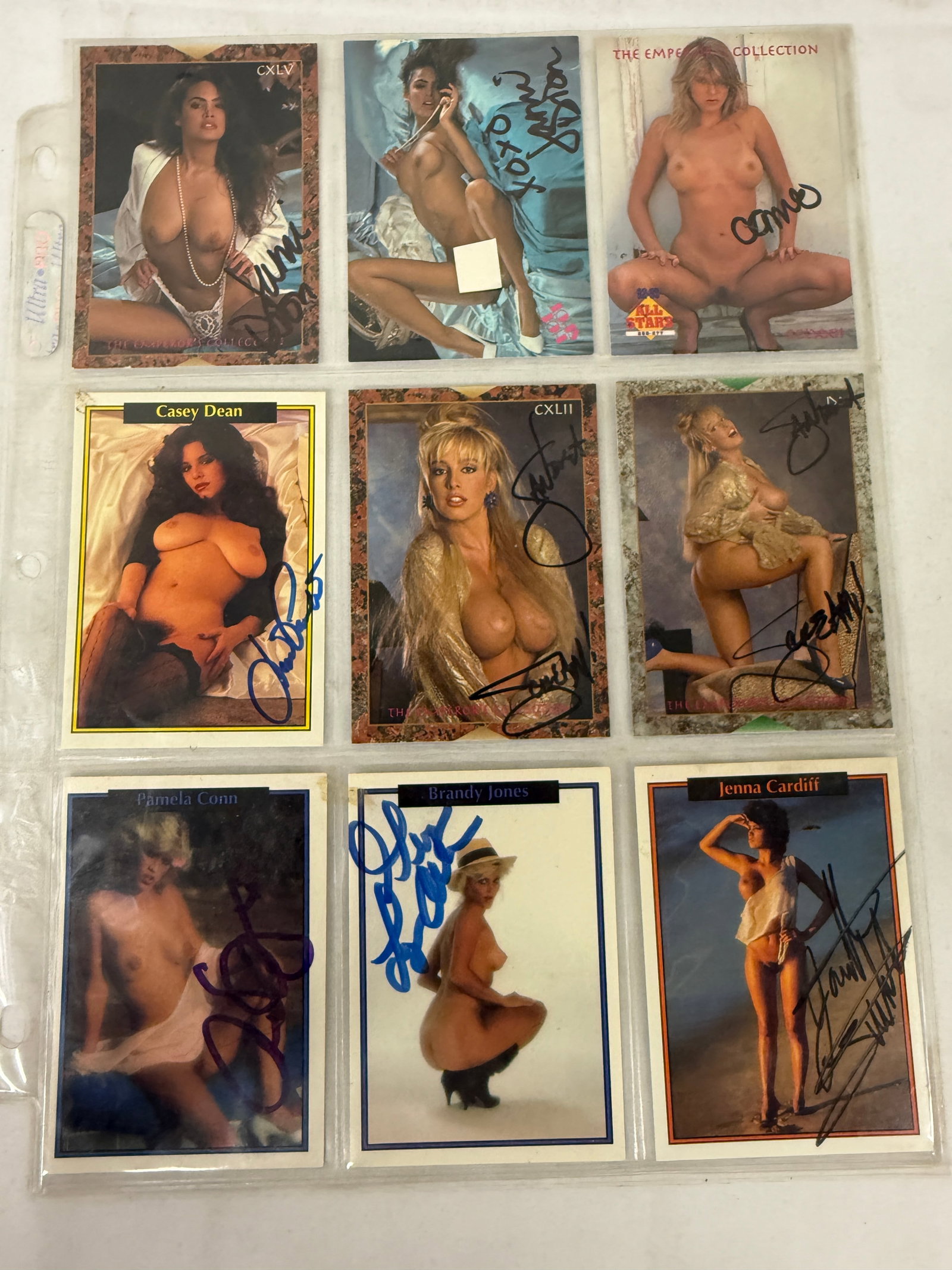 Vintage Signed Adult Trading Card Collection Lot: Vintage Signed Adult Trading Card Collection Lot