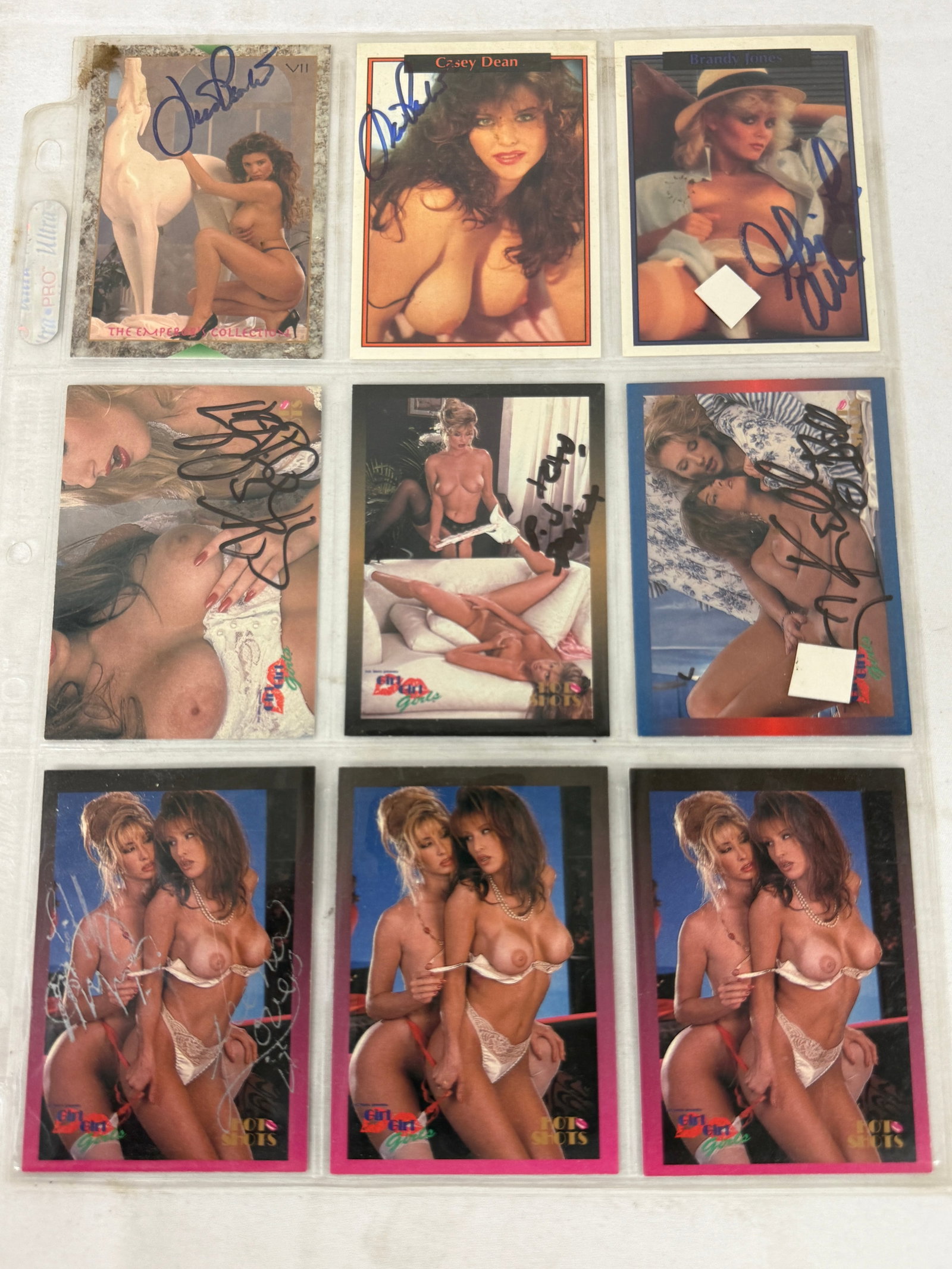Vintage Signed Adult Trading Card Collection Lot: Vintage Signed Adult Trading Card Collection Lot