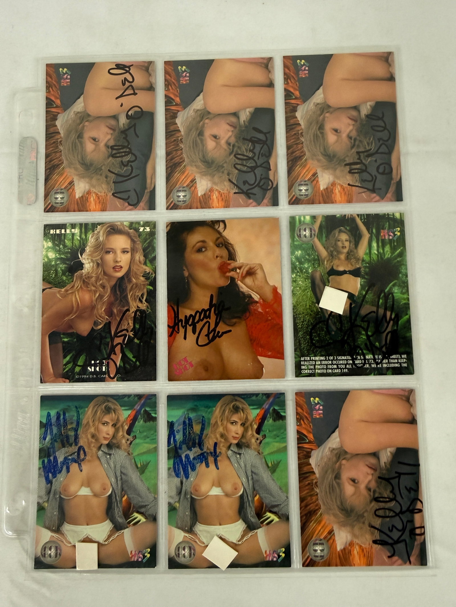 Vintage Signed Adult Trading Card Collection Lot: Vintage Signed Adult Trading Card Collection Lot