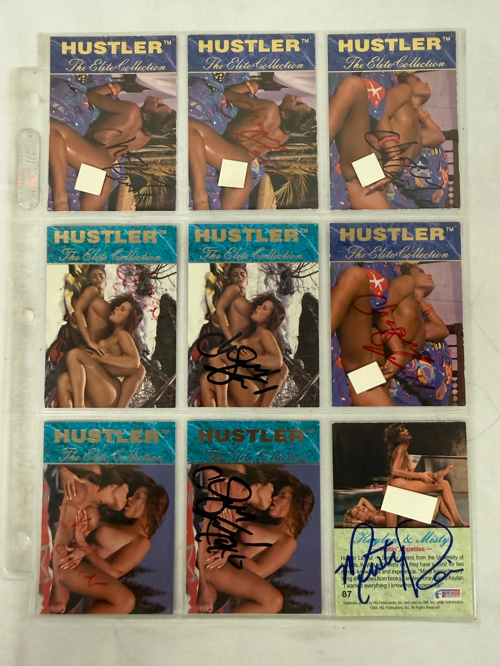 Vintage Signed Adult Trading Card Collection Lot: Vintage Signed Adult Trading Card Collection Lot