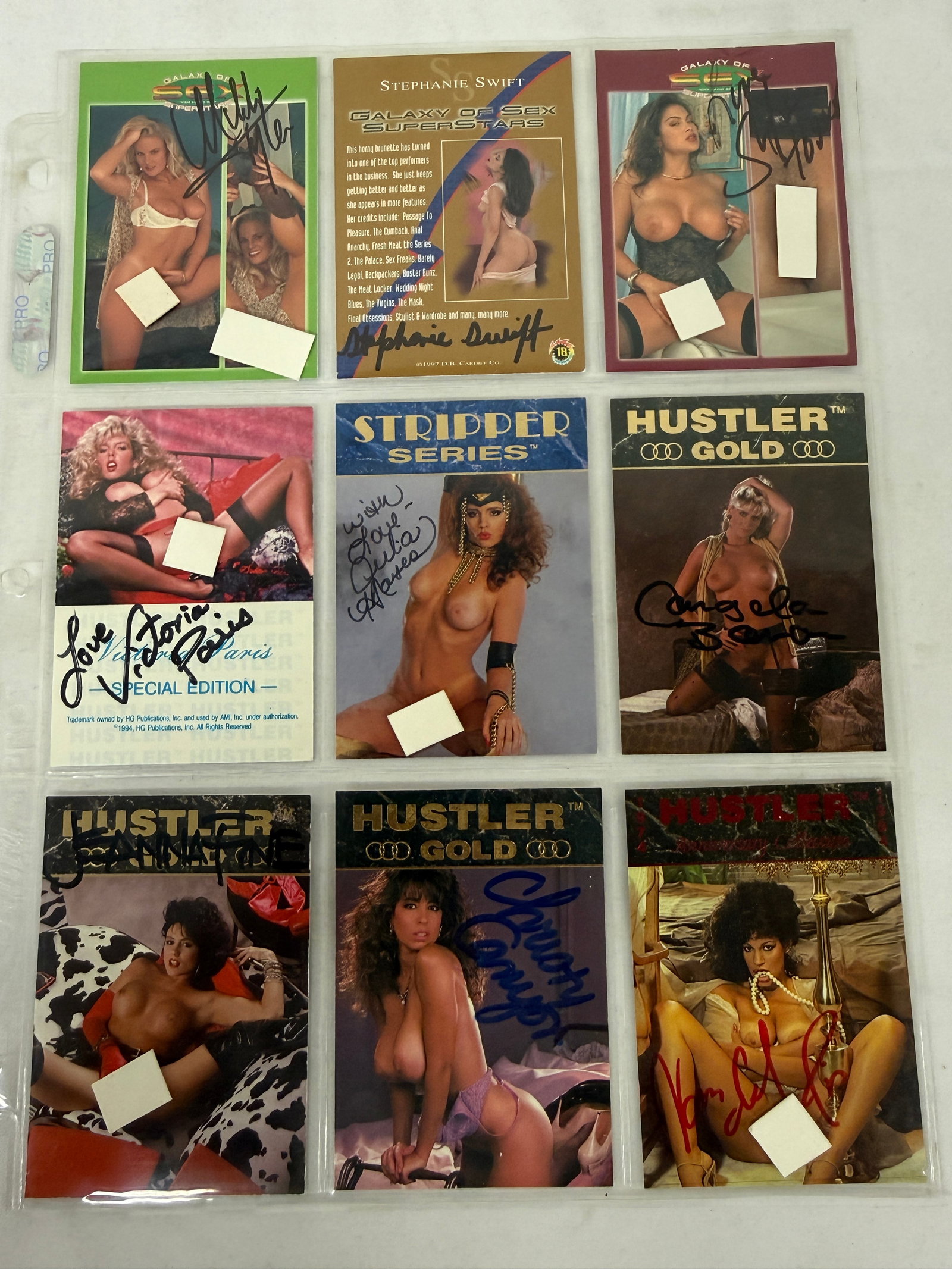 Vintage Signed Adult Trading Card Collection Lot: Vintage Signed Adult Trading Card Collection Lot