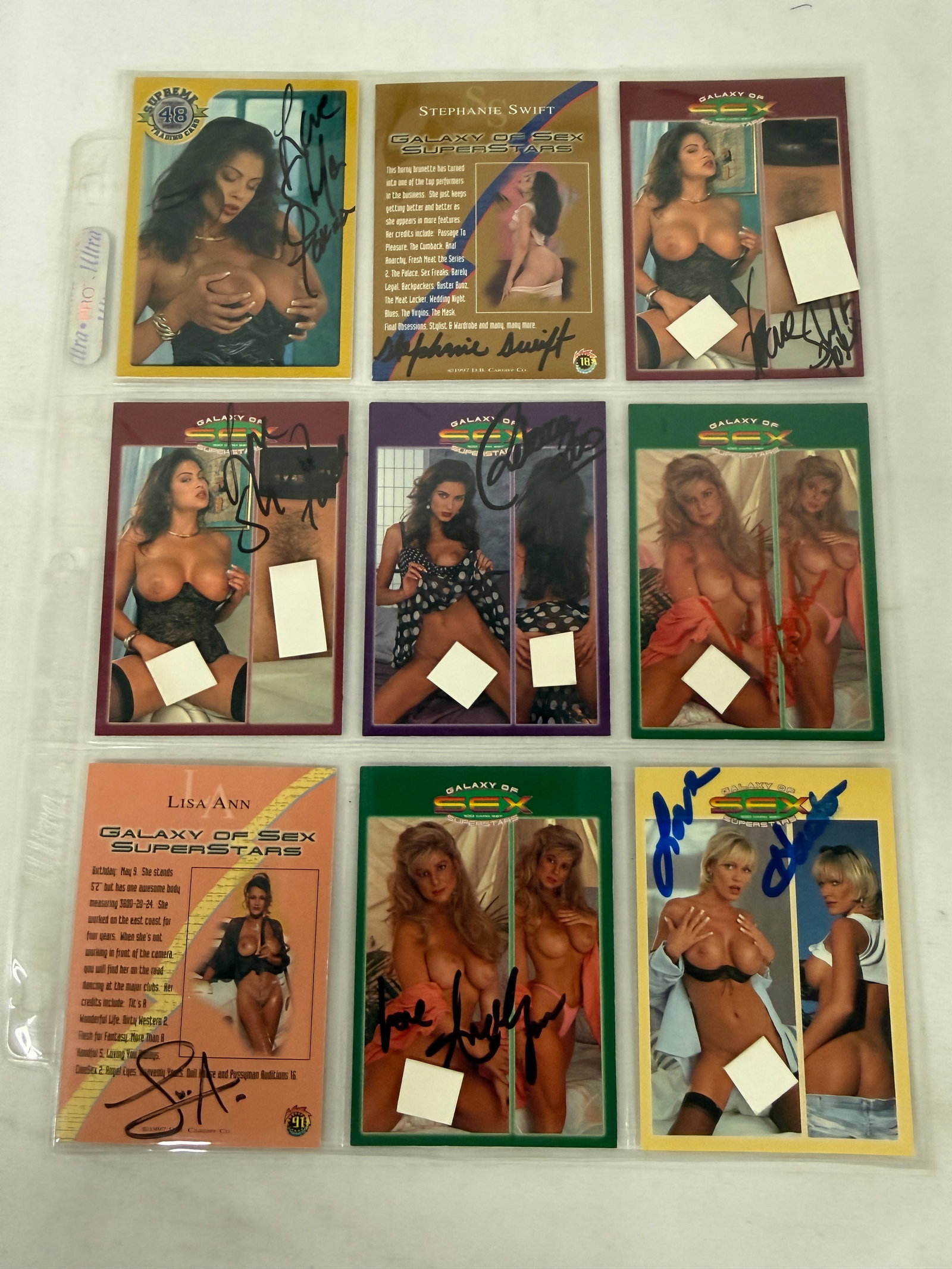 Vintage Signed Adult Trading Card Collection Lot: Vintage Signed Adult Trading Card Collection Lot