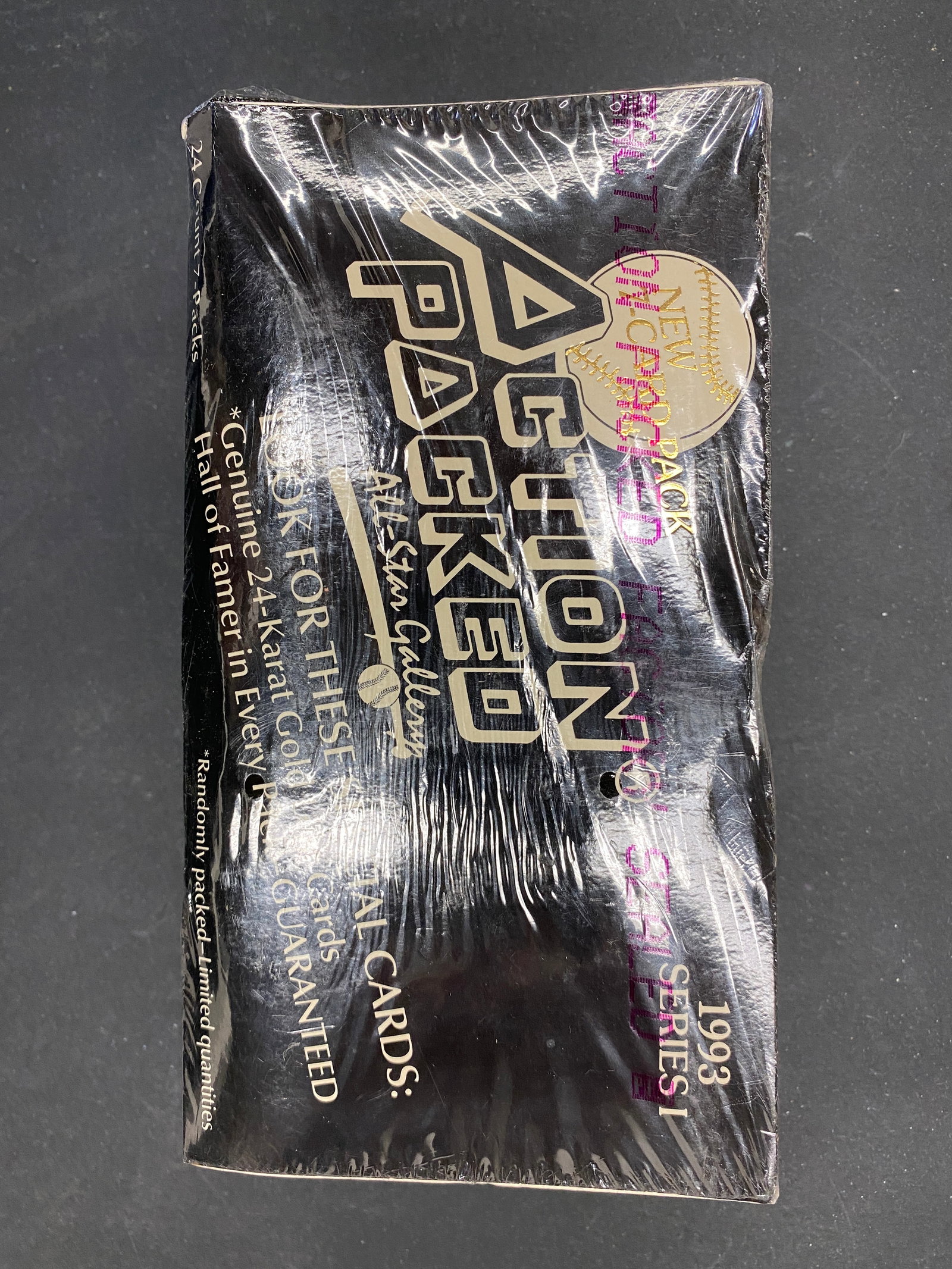 1993 Action Packed All-Star Gallery Series 1 Baseball Hobby Box 24 Packs Sealed (1 of 3)