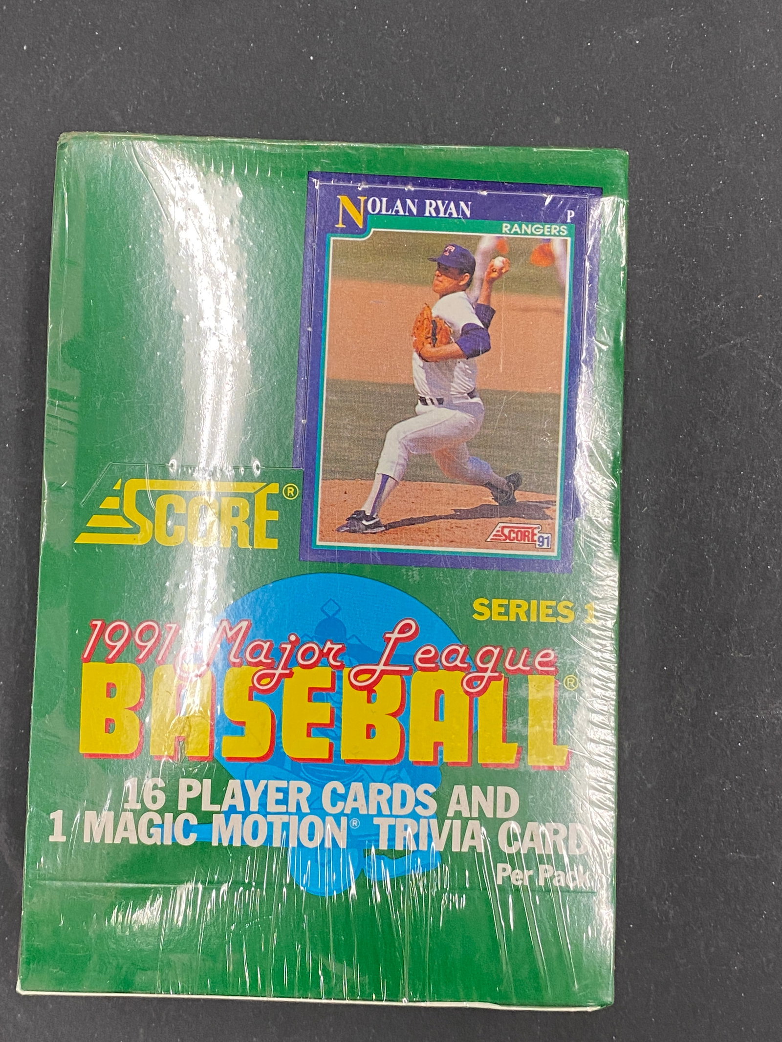 1991 Score Major League Baseball Series 1 Factory Sealed Hobby Box: 1991 Score Major League Baseball Series 1 Factory Sealed Hobby Box