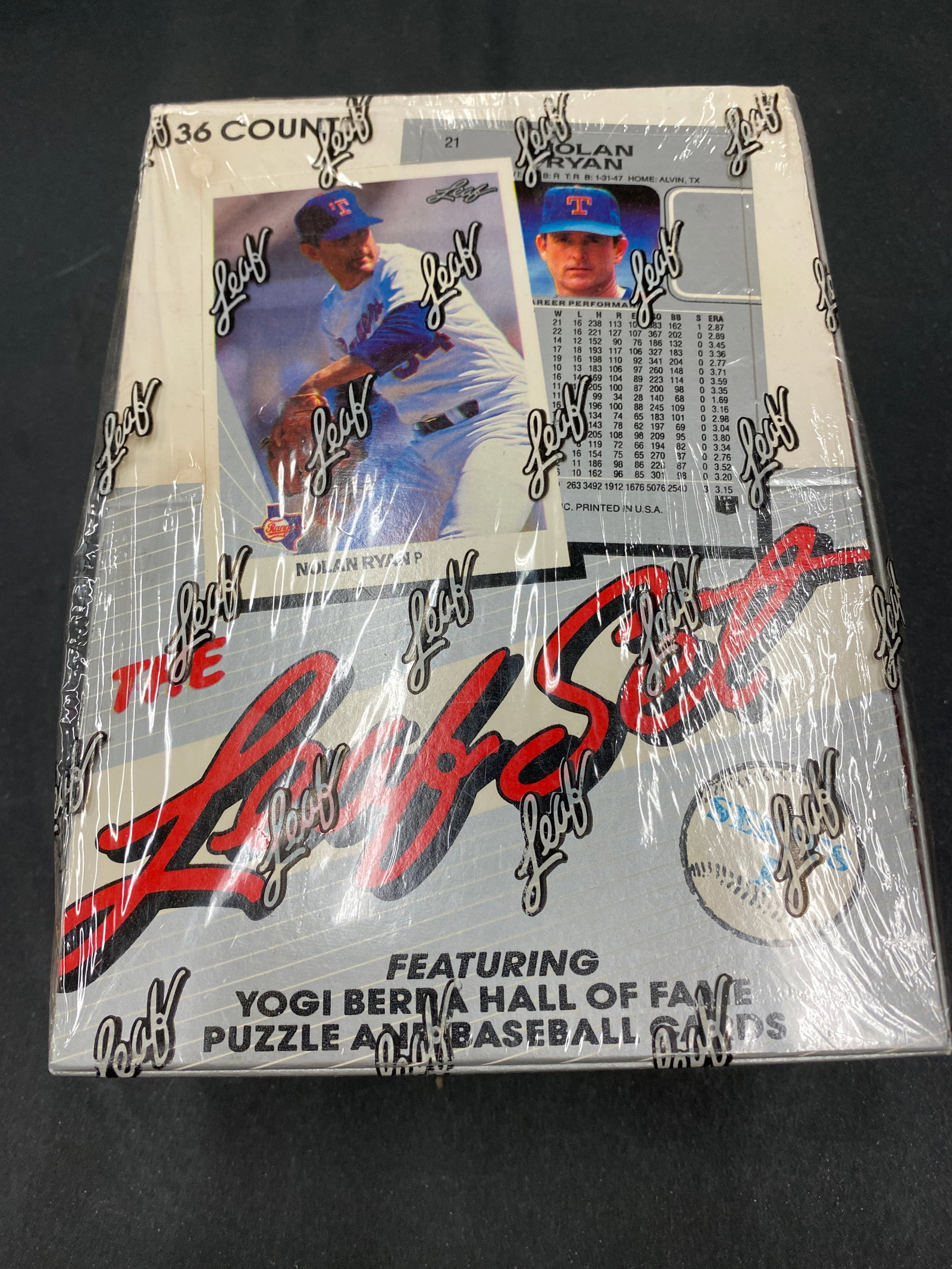 1990 Leaf Set Series 1 Baseball Cards 36-Count Box Sealed Nolan Ryan (1 of 3)