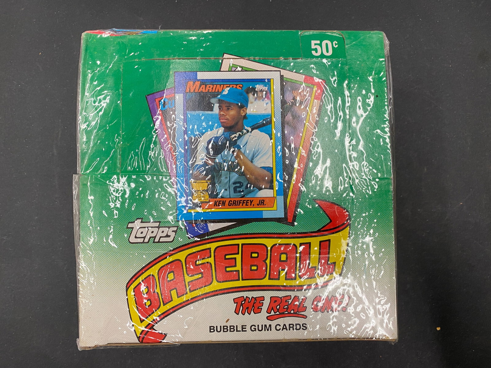 1990 Topps Baseball Wax Box 36 Packs Sealed Ken Griffey Jr. Bubble Gum Cards (1 of 3)