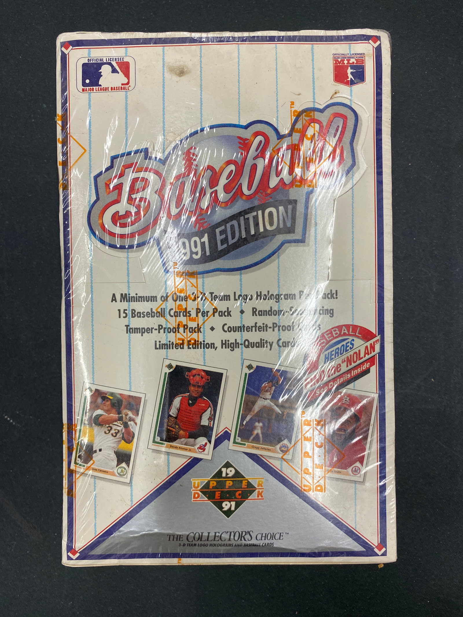 1991 Upper Deck Baseball Superheroes Edition Factory Sealed Hobby Box: 1991 Upper Deck Baseball Superheroes Edition Factory Sealed Hobby Box