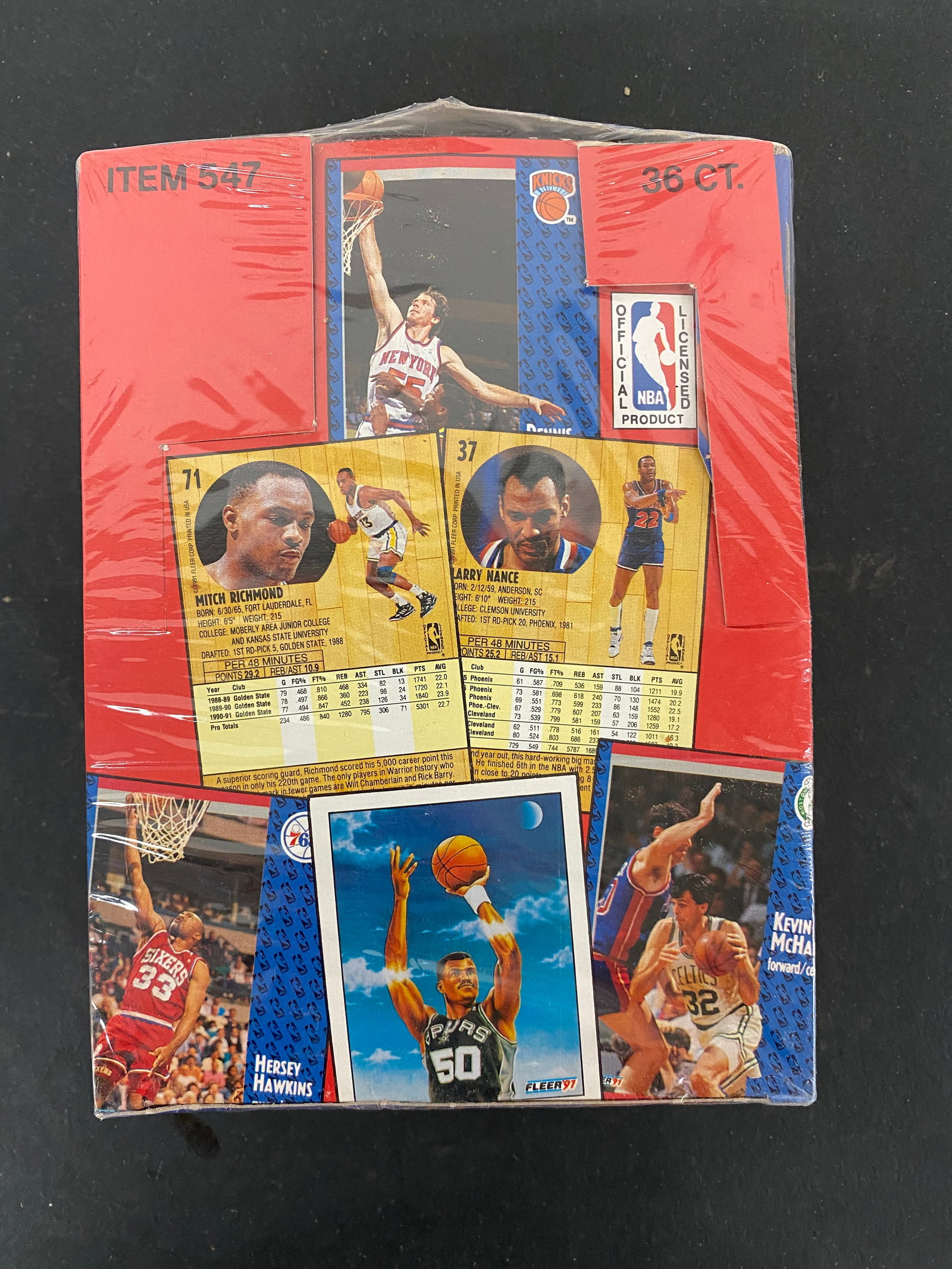 1991 Fleer NBA Basketball Player Photo Cards 36ct Factory Sealed Box: 1991 Fleer NBA Basketball Player Photo Cards 36ct Factory Sealed Box
