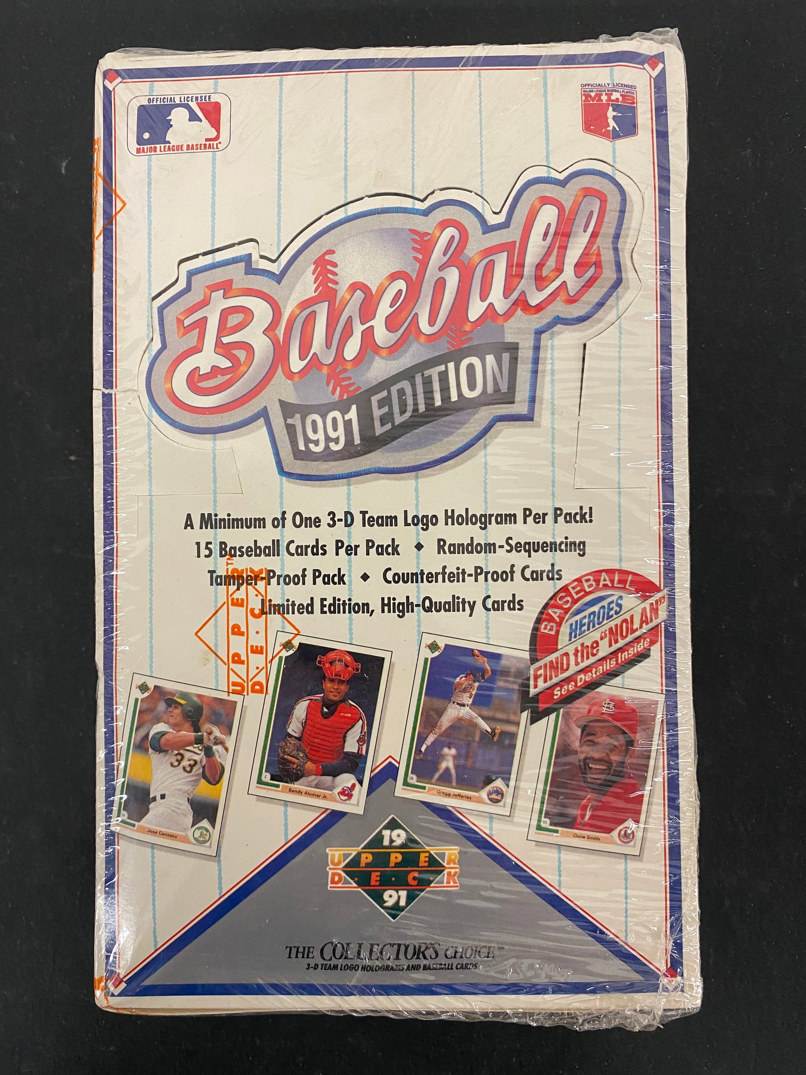 1991 Upper Deck Baseball Collector's Choice Factory Sealed Hobby Box (1 of 3)