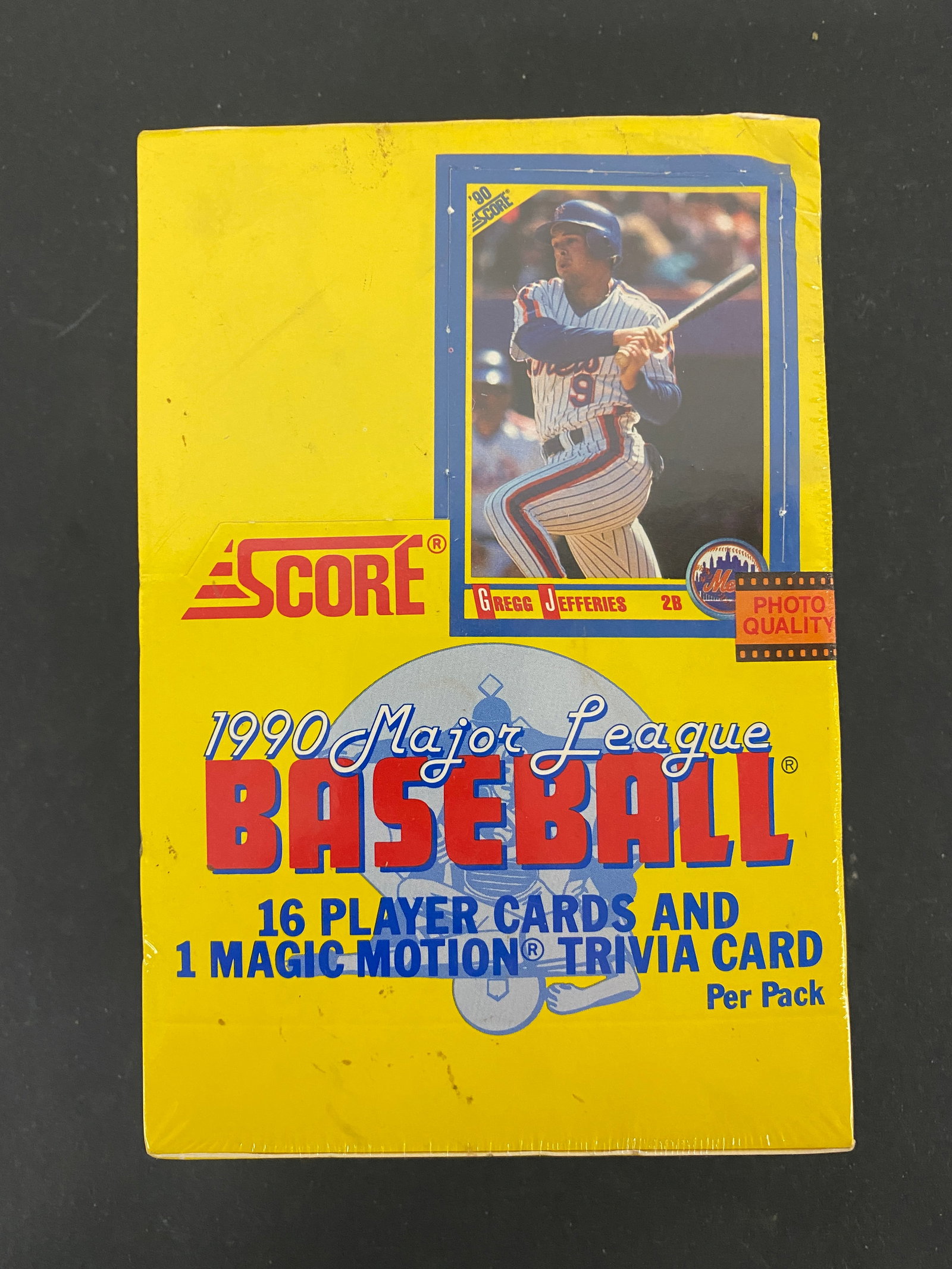 1990 Score Major League Baseball Wax Box 36 Packs Sealed Gregg Jefferies (1 of 3)