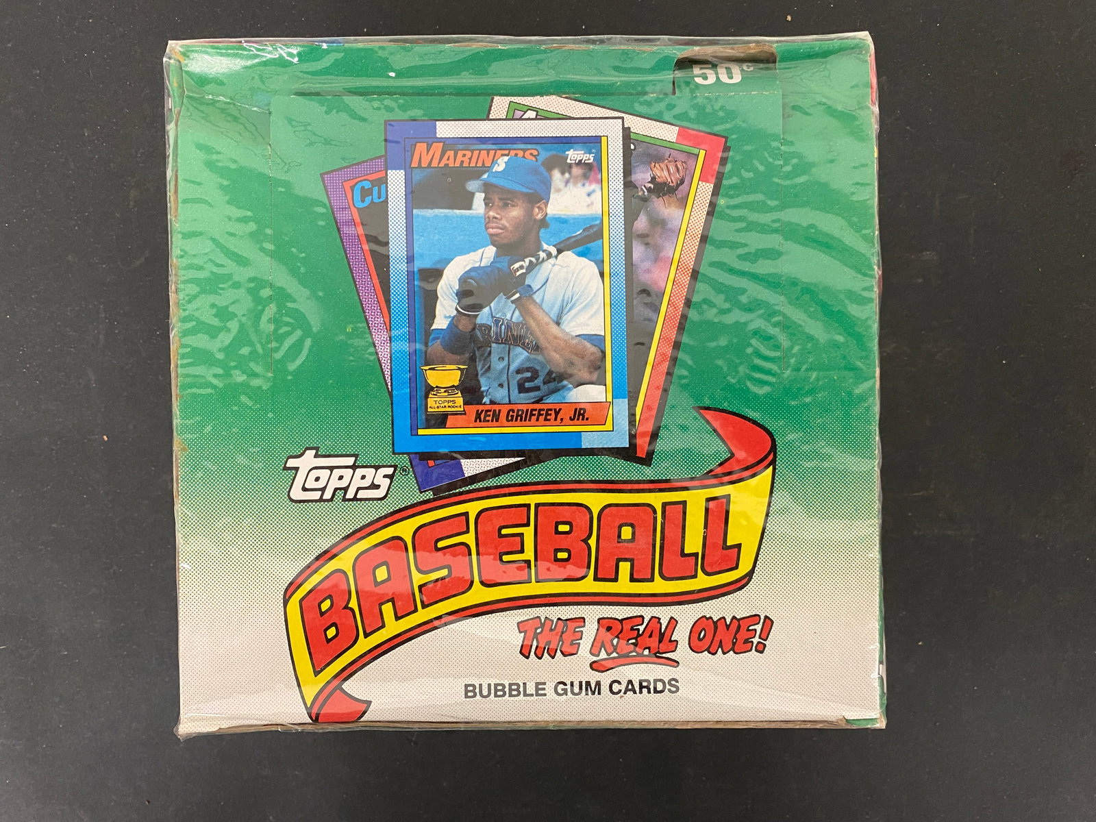 1990 Topps Baseball Wax Box 36 Packs Sealed Ken Griffey Jr Rookie Year (1 of 3)