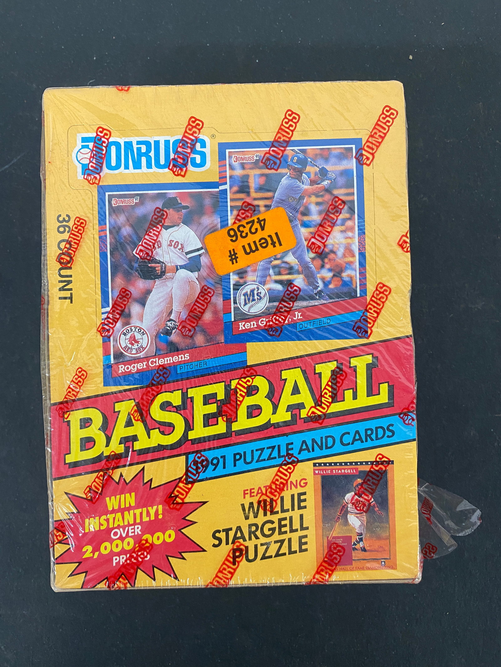 1991 Donruss Baseball Series 1 Factory Sealed Wax Box 36 Packs Willie Stargell (1 of 3)